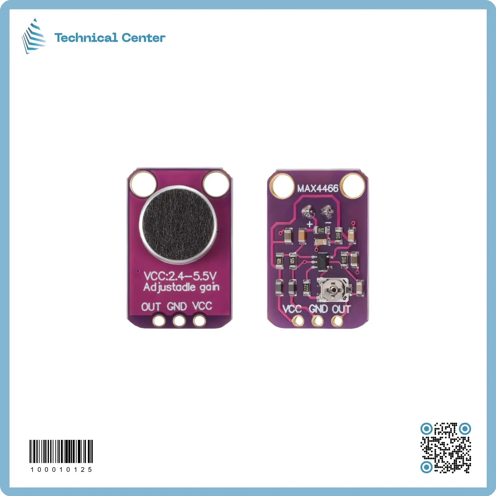 حساس صوت(sound sensor-MAX4466)