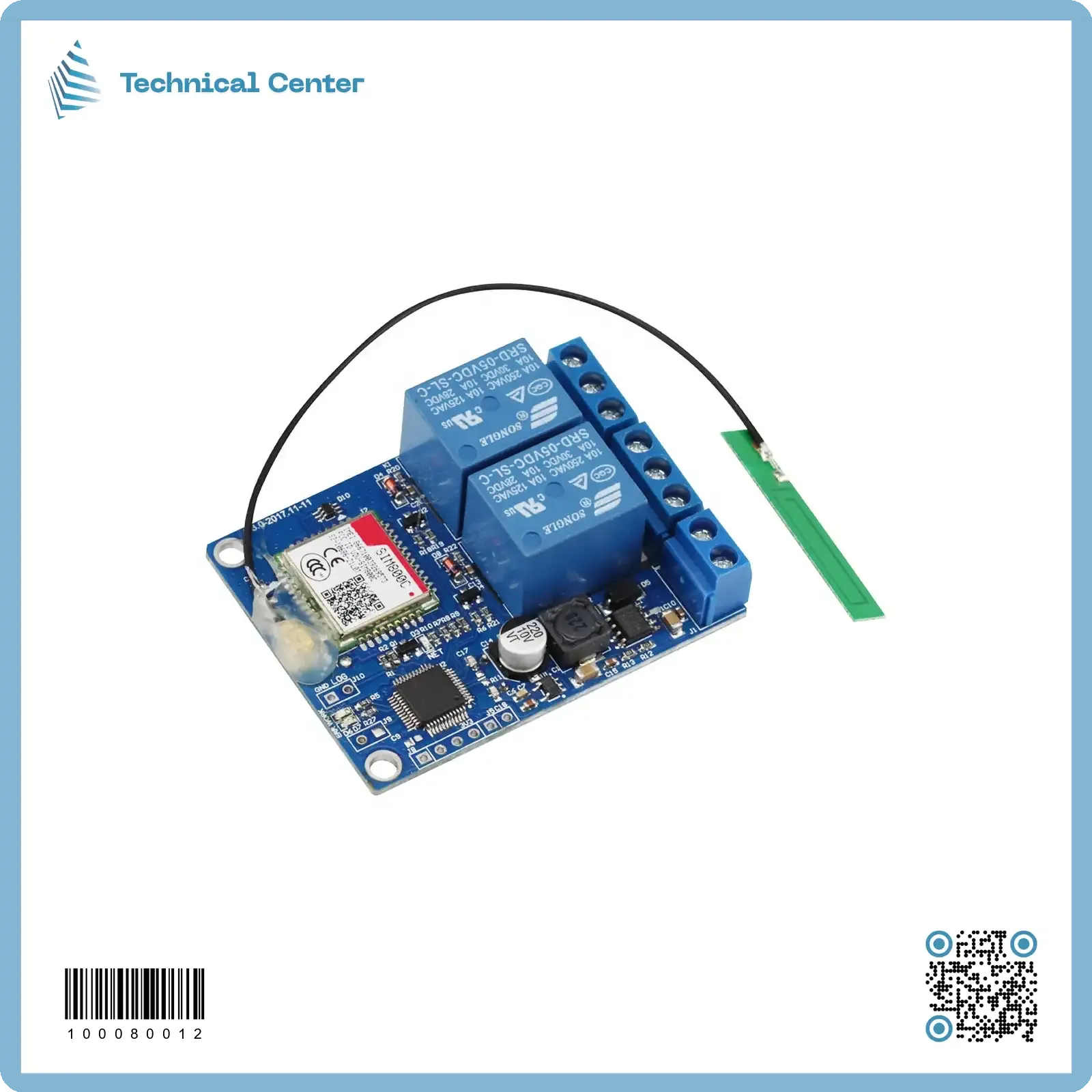 com-2 channel GSM-SMS SIM 800C