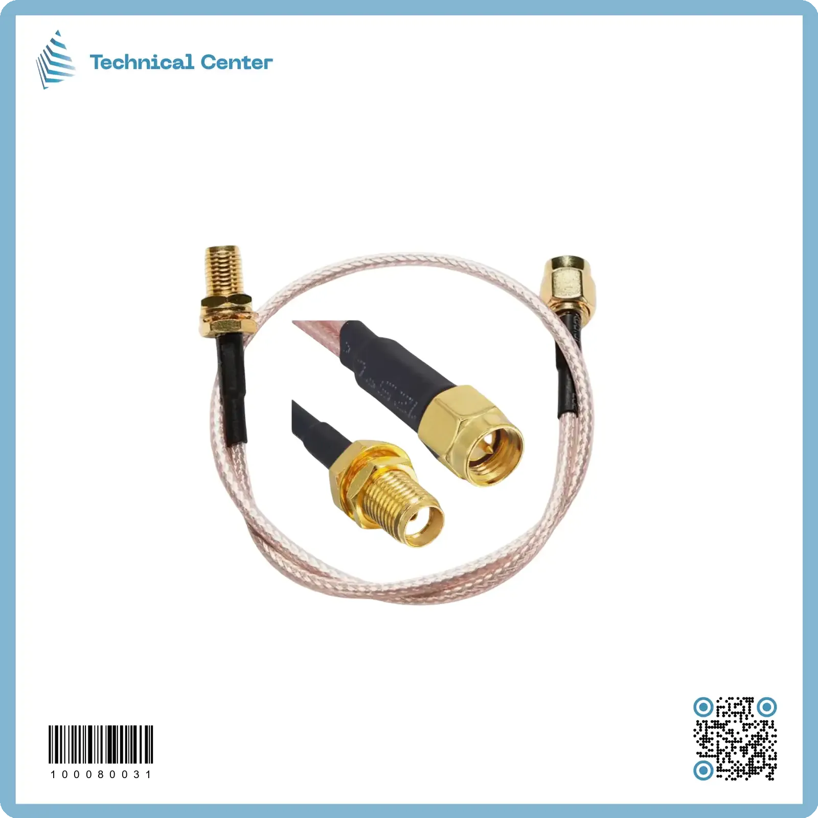 com-SMA-0.3m cable (m)(f+m)