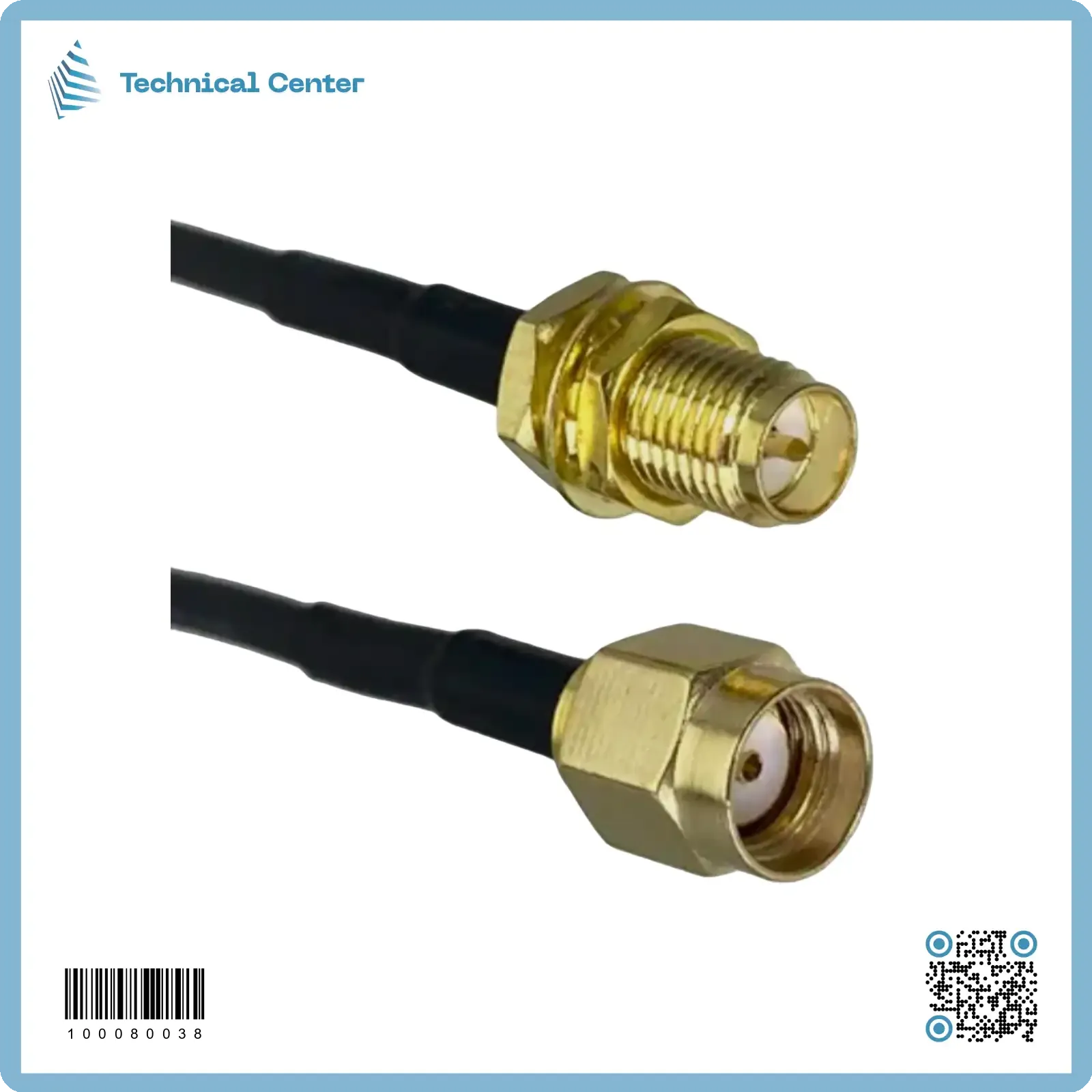 com-SMA-0.12m cable (m+m)(f)