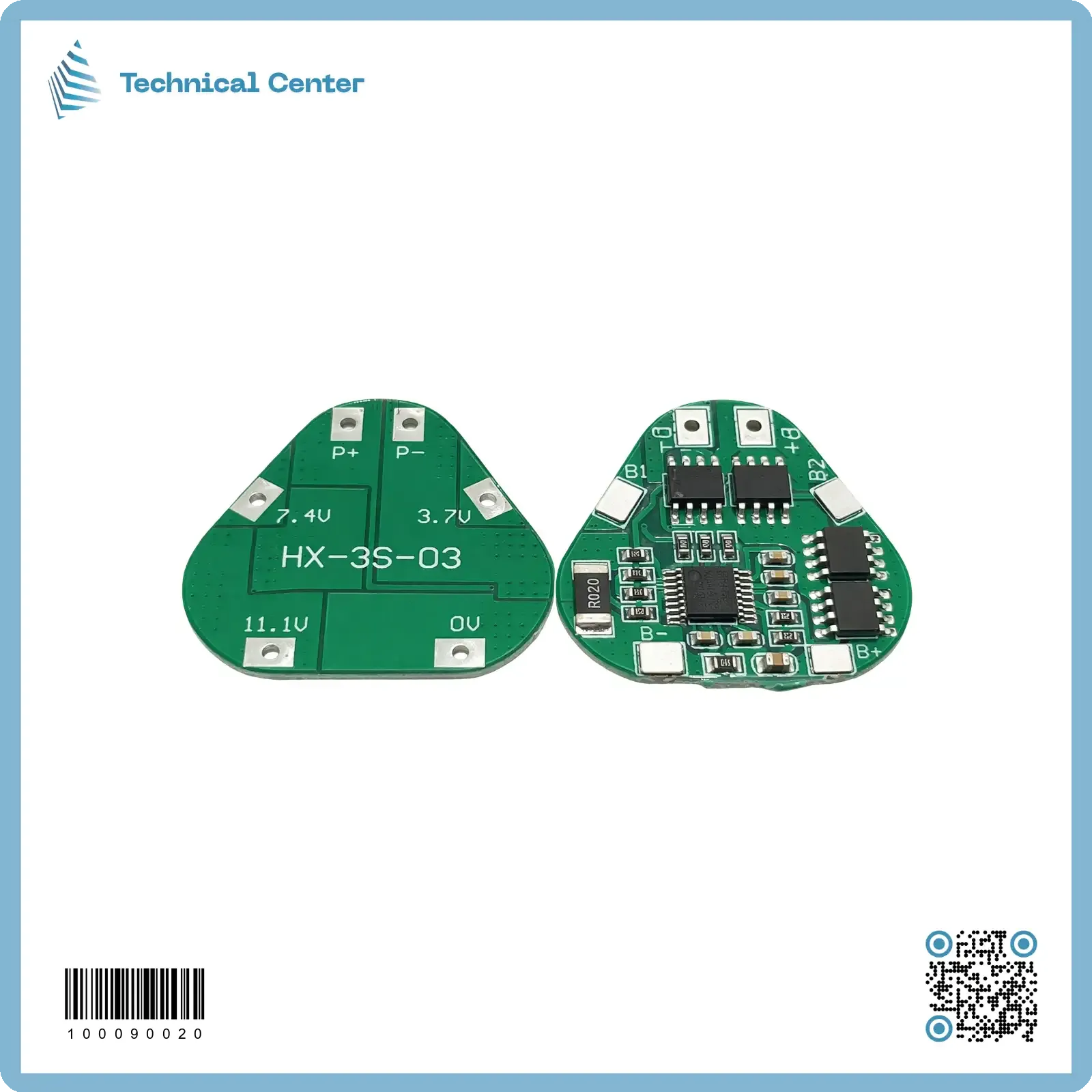 منظم شحن بطارية (BMS-8A-12V)(3X3.7V)