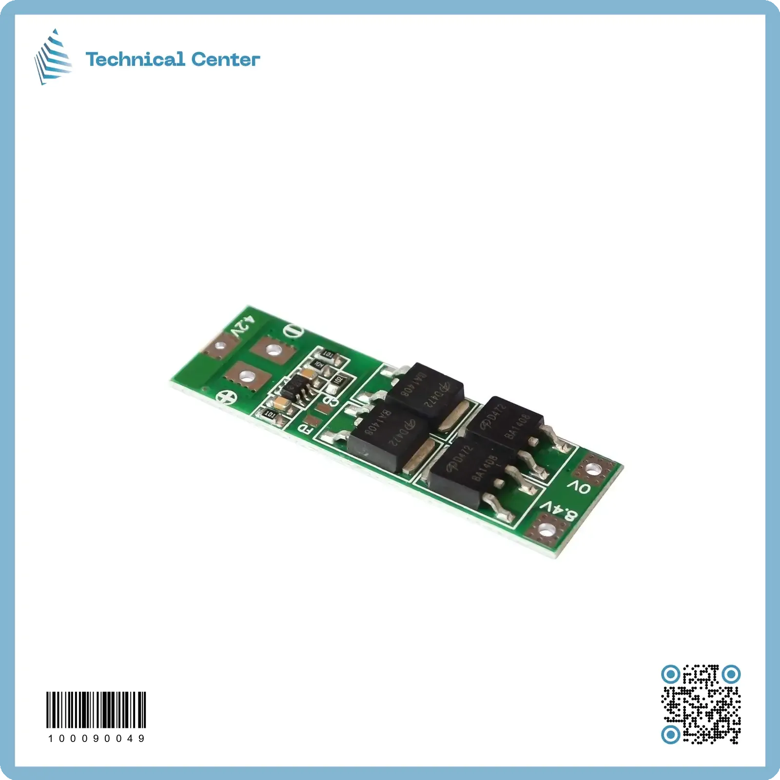 منظم شحن بطارية(20A)(BMS-3.7V)(2 بطارية)