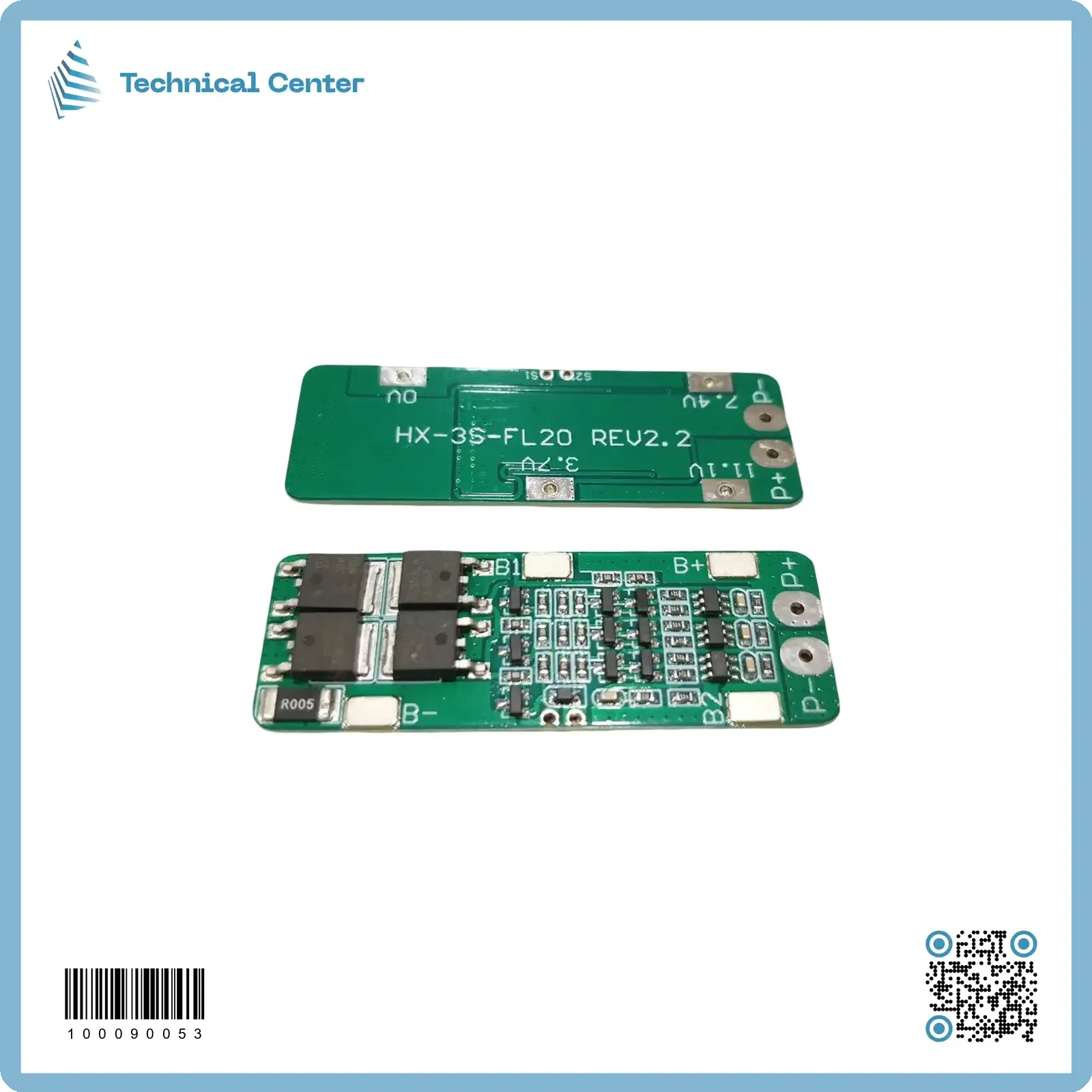 منظم شحن بطارية (BMS-15A-11.1V-12.6V)(3X3.7V)