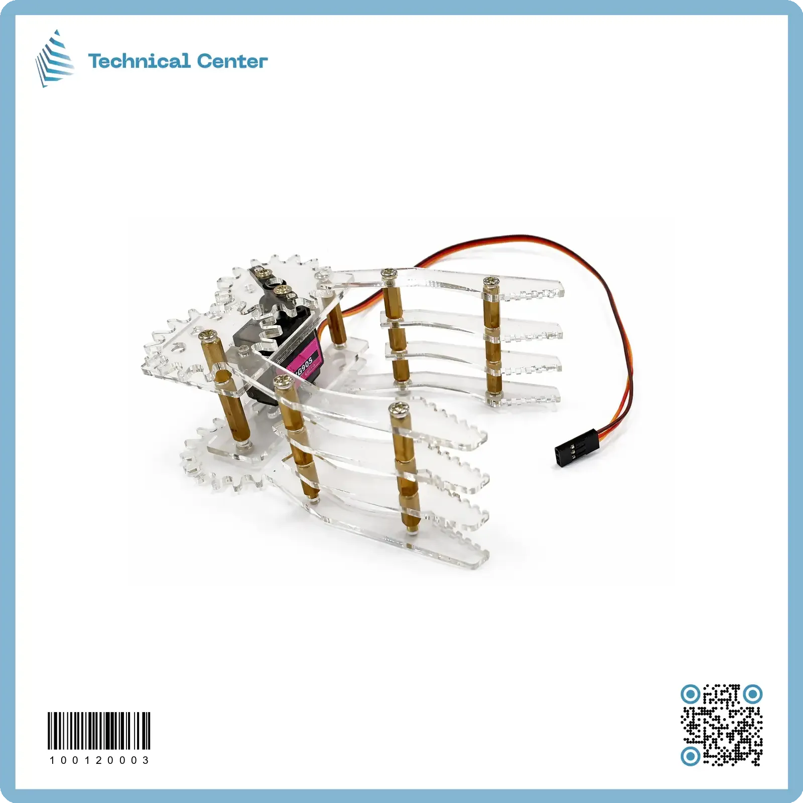 robot arm 1 axies(بلاستيك)