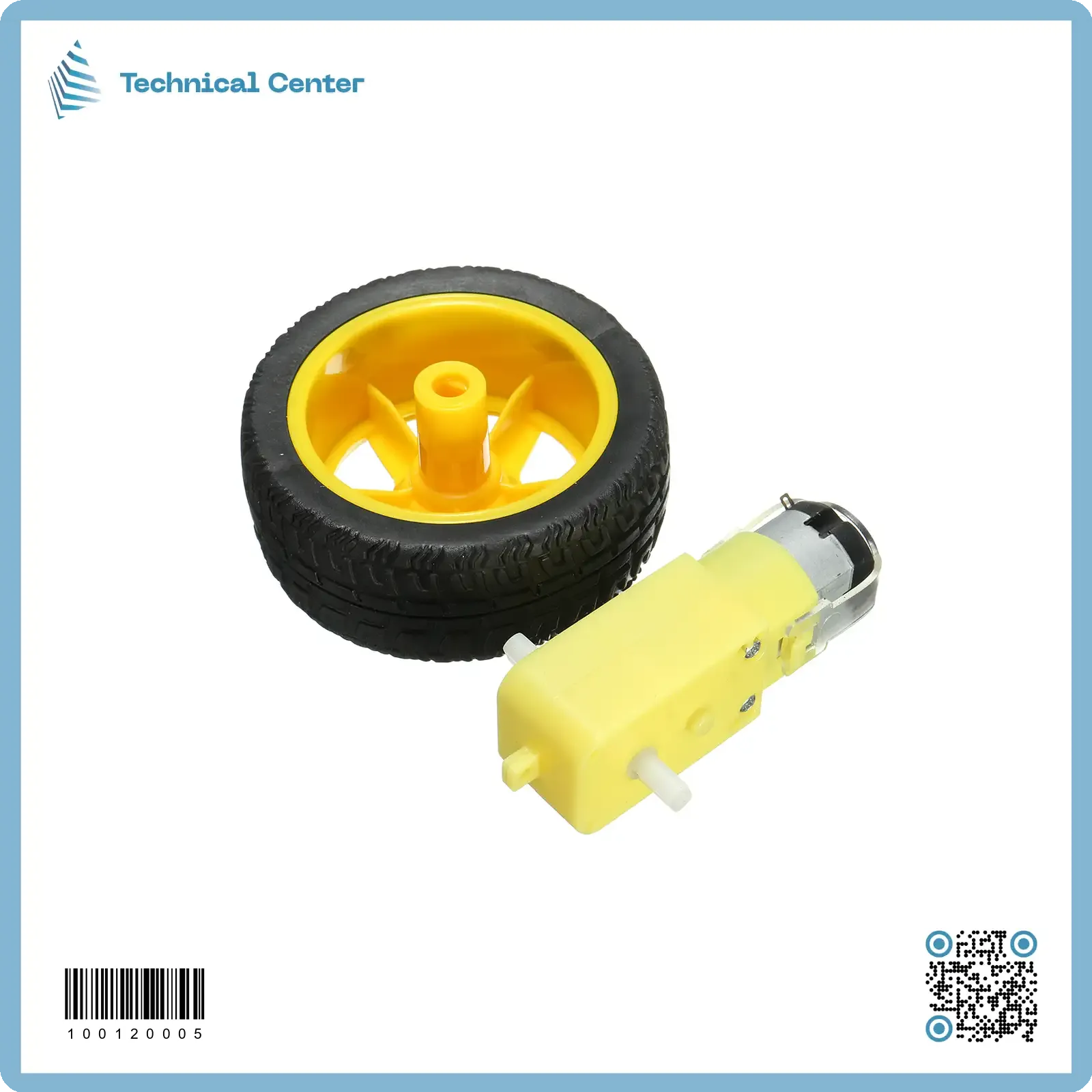 robot-180° yellow motor for tire