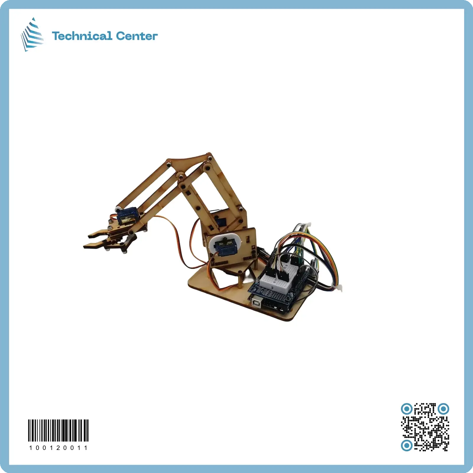 robot arm 4 axies(خشب)