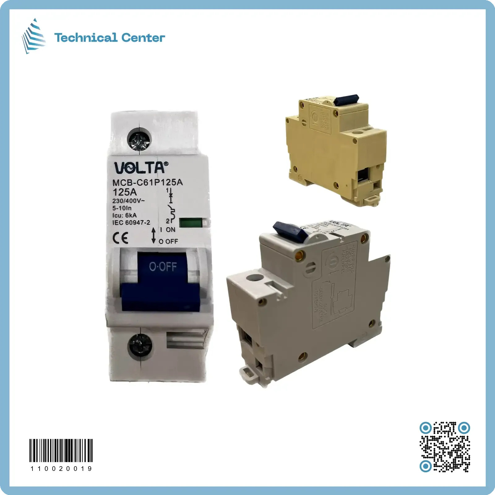 قاطع دورة (1P-125A)(اسوارVOLTA)