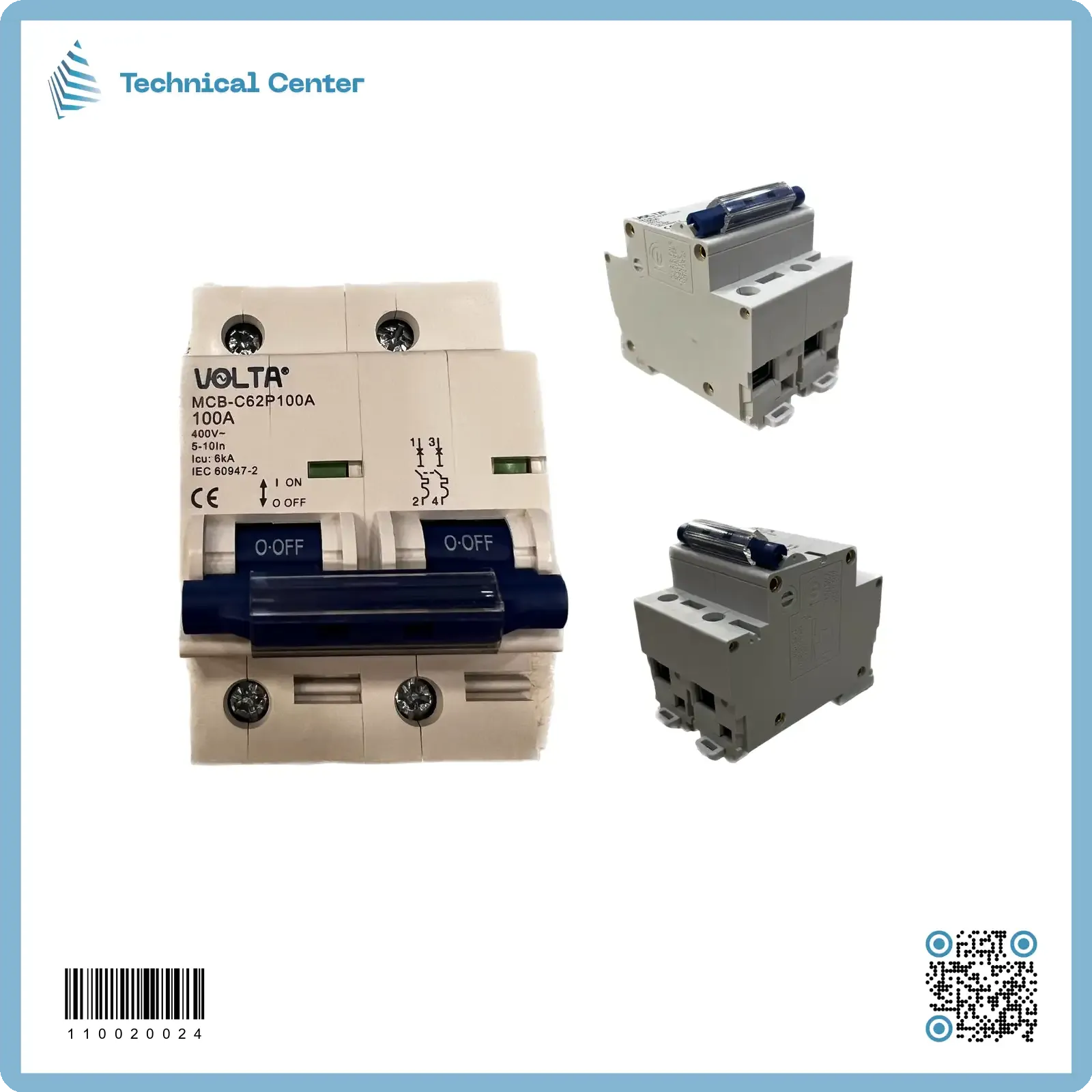 قاطع دورة (2P-100A)(اسوارVOLTA)