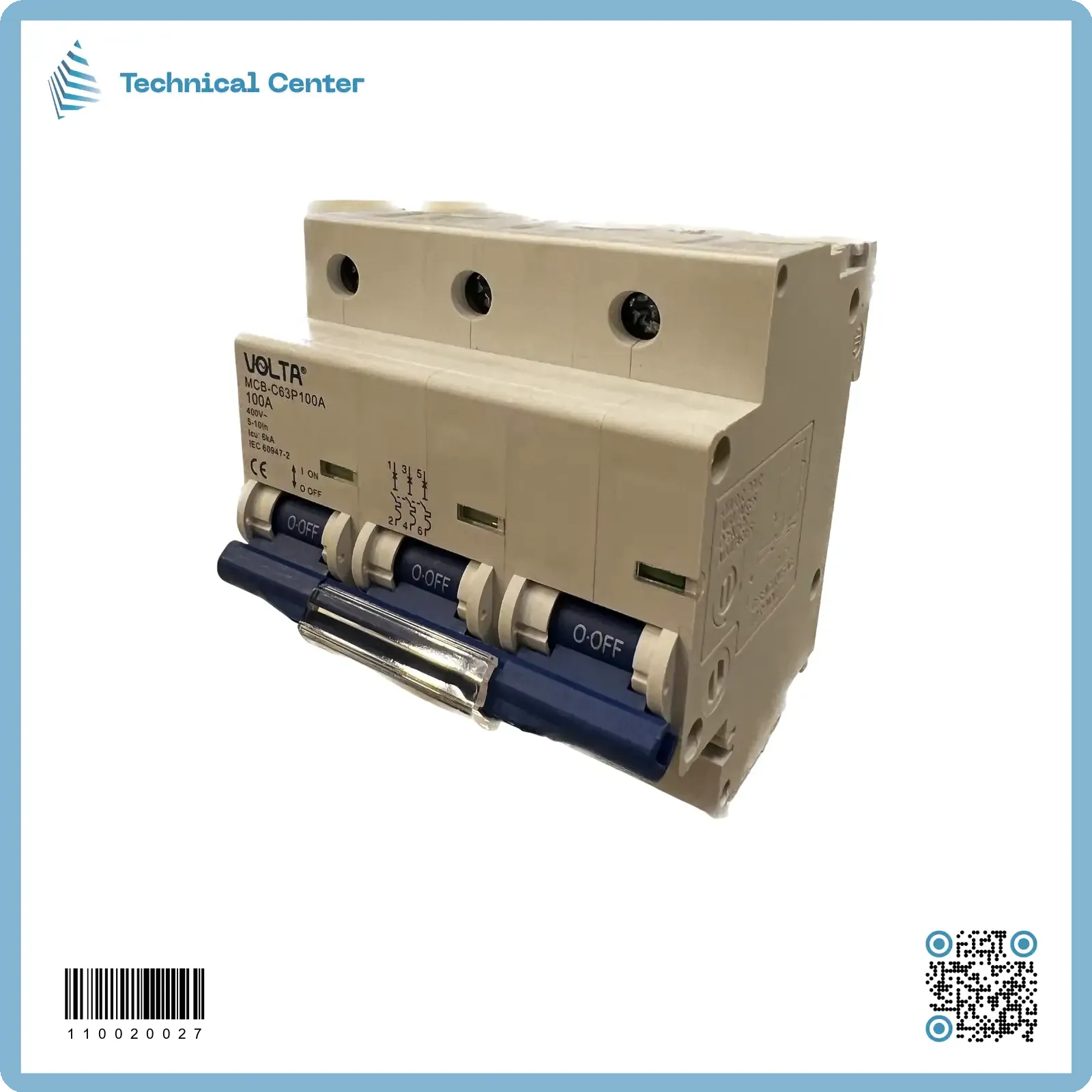 قاطع دورة (3P-100A)(اسوارVOLTA)