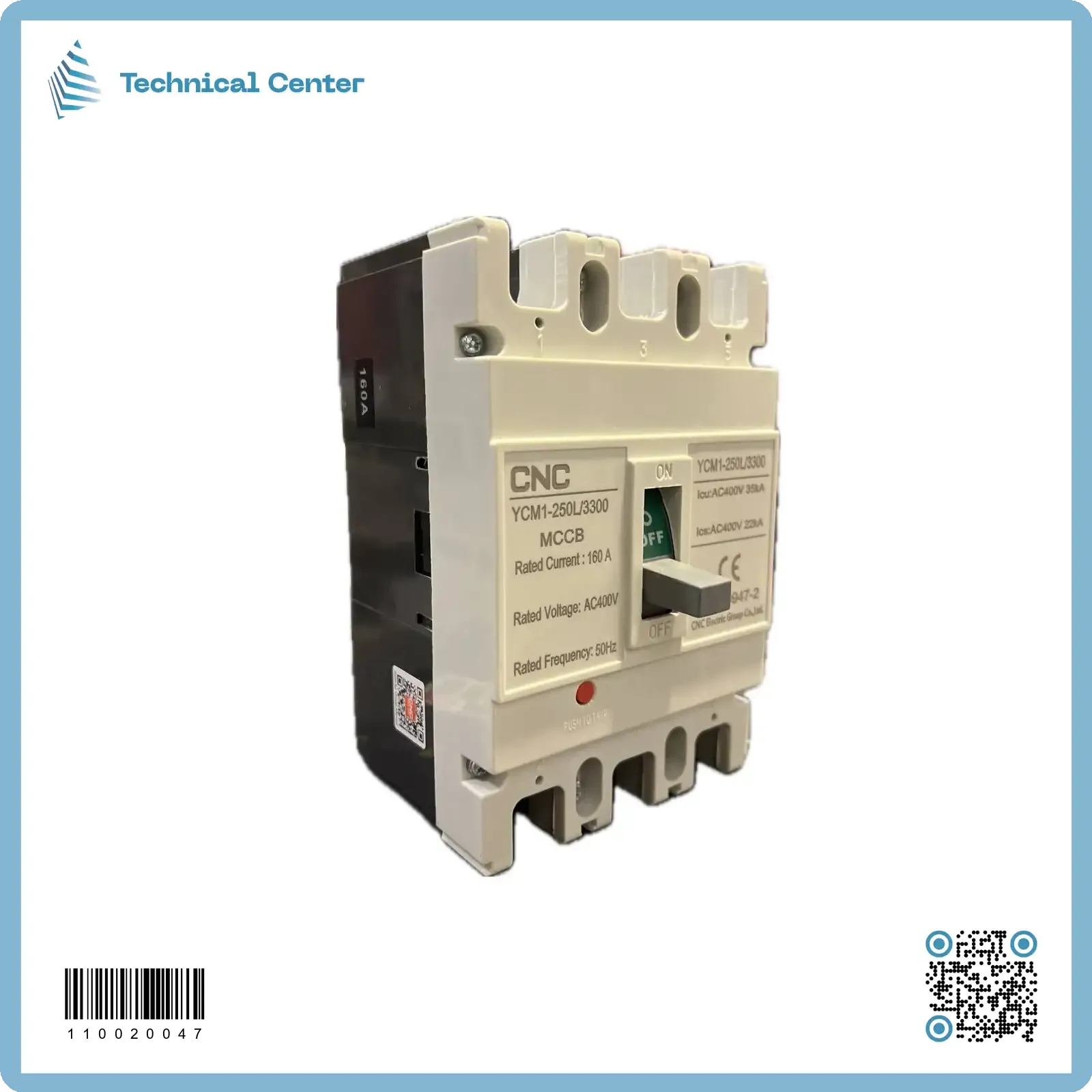 قاطع ثلاثي (CNC-YCM1-L-160A)