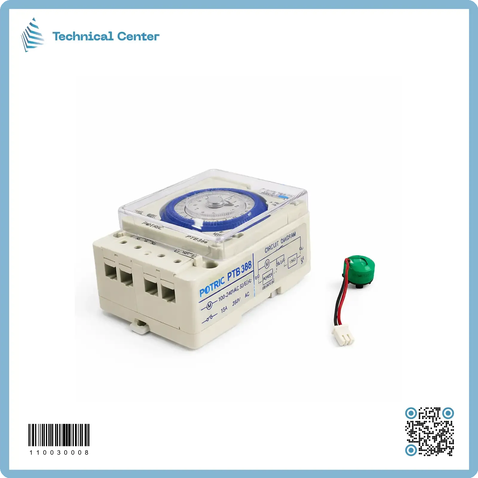 تايمر غطاس (15A-220V) (24Hr)