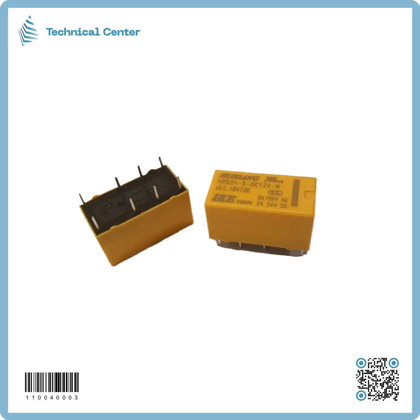 (8pin)(HRS2H-S)12V-2A رلي