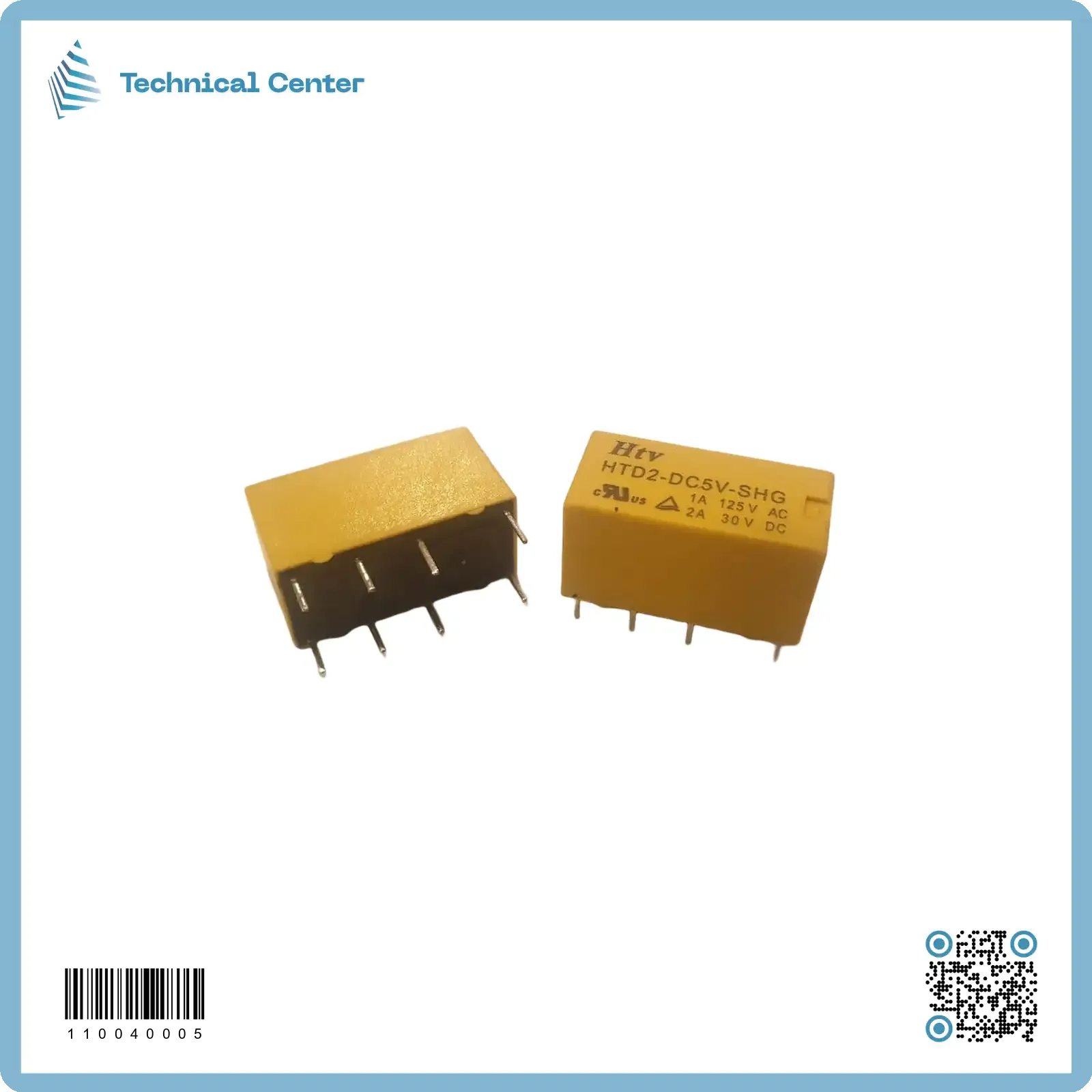 (2A-30V)(HTD2-DC5V-SHG)8 pinرلي