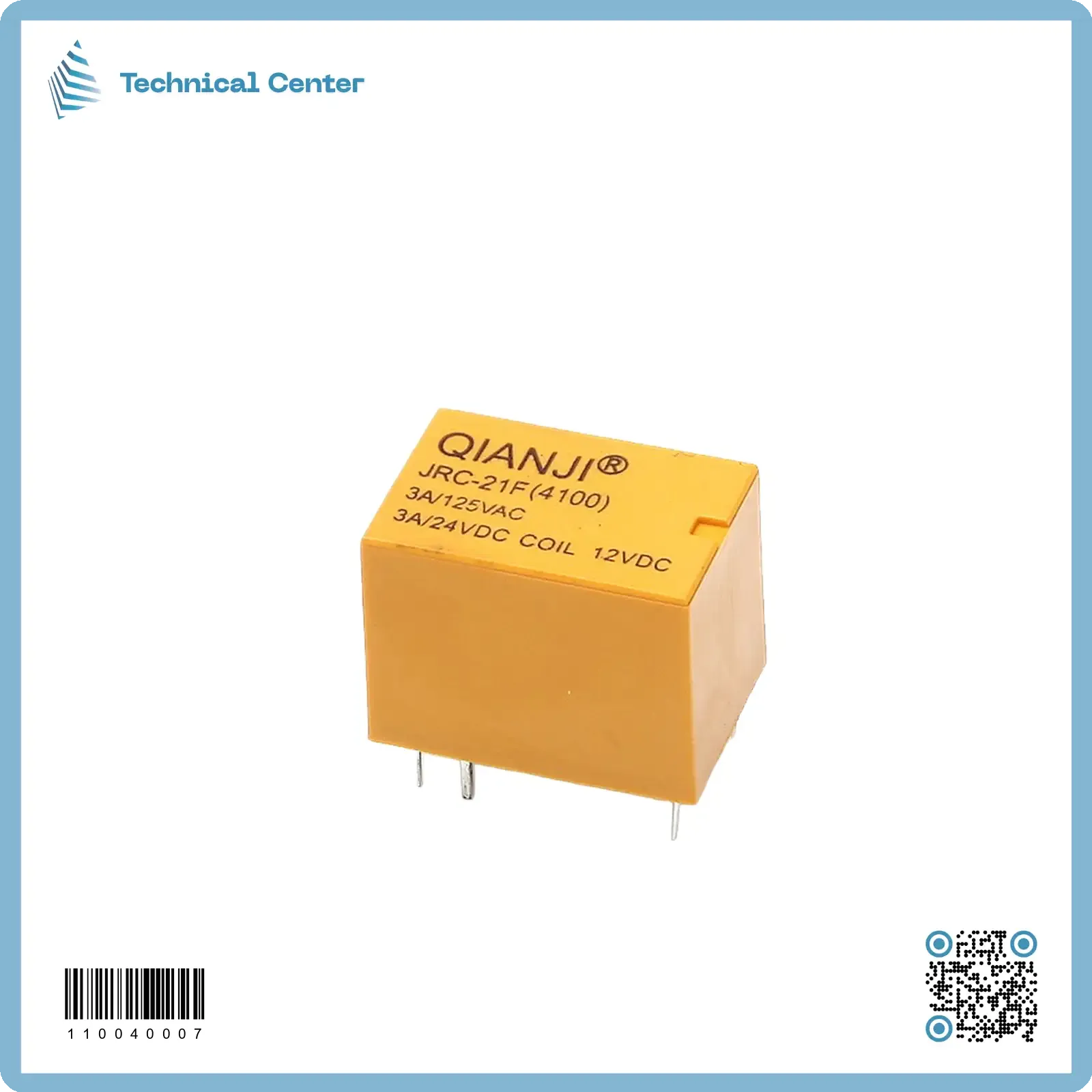 (6pin)(JRC-21F-4100)12V-3A رلي