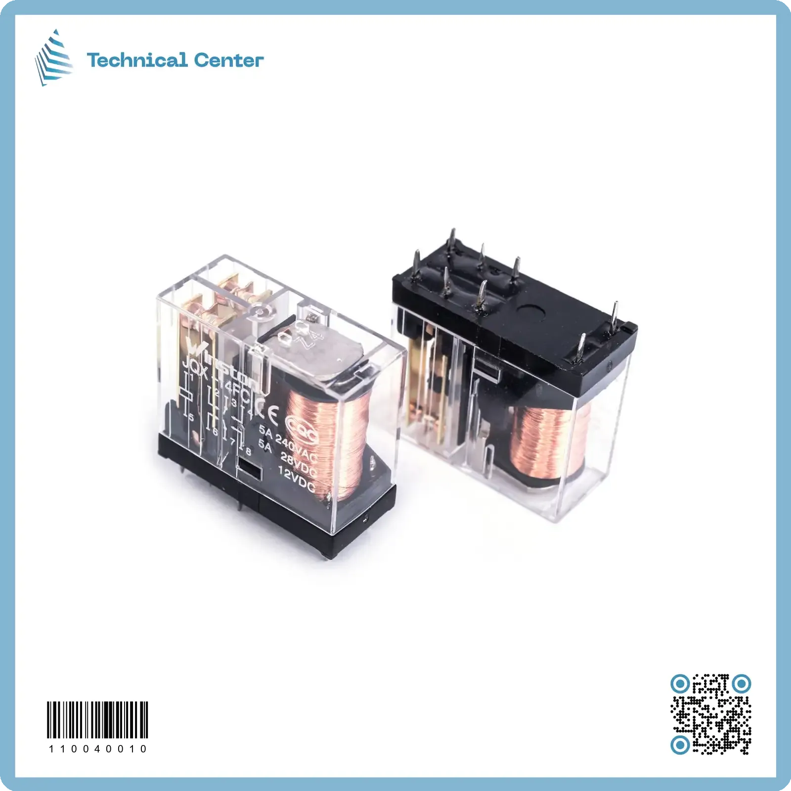 (8pin)(JQX-14FC 2Z)12V-5A رلي