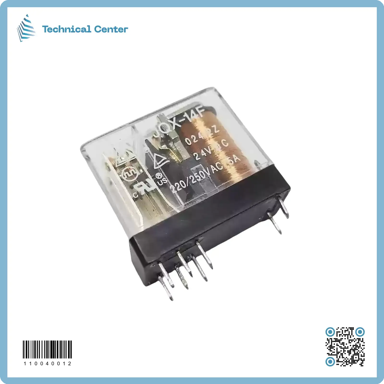 (8pin)(JQX-14F 2Z)24V-5A رلي