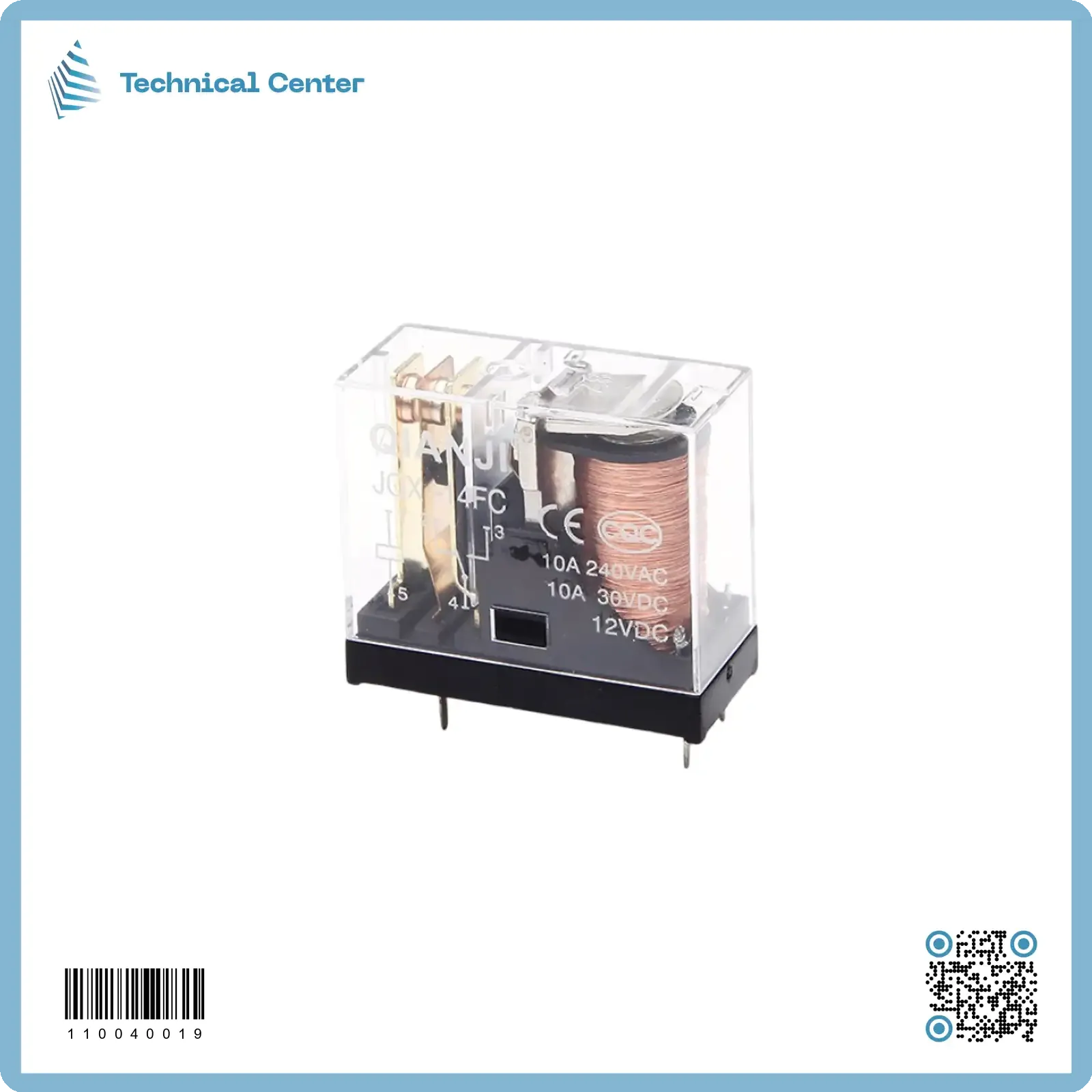 (5pin)(JQX-14FC 1Z)12V-10A رلي