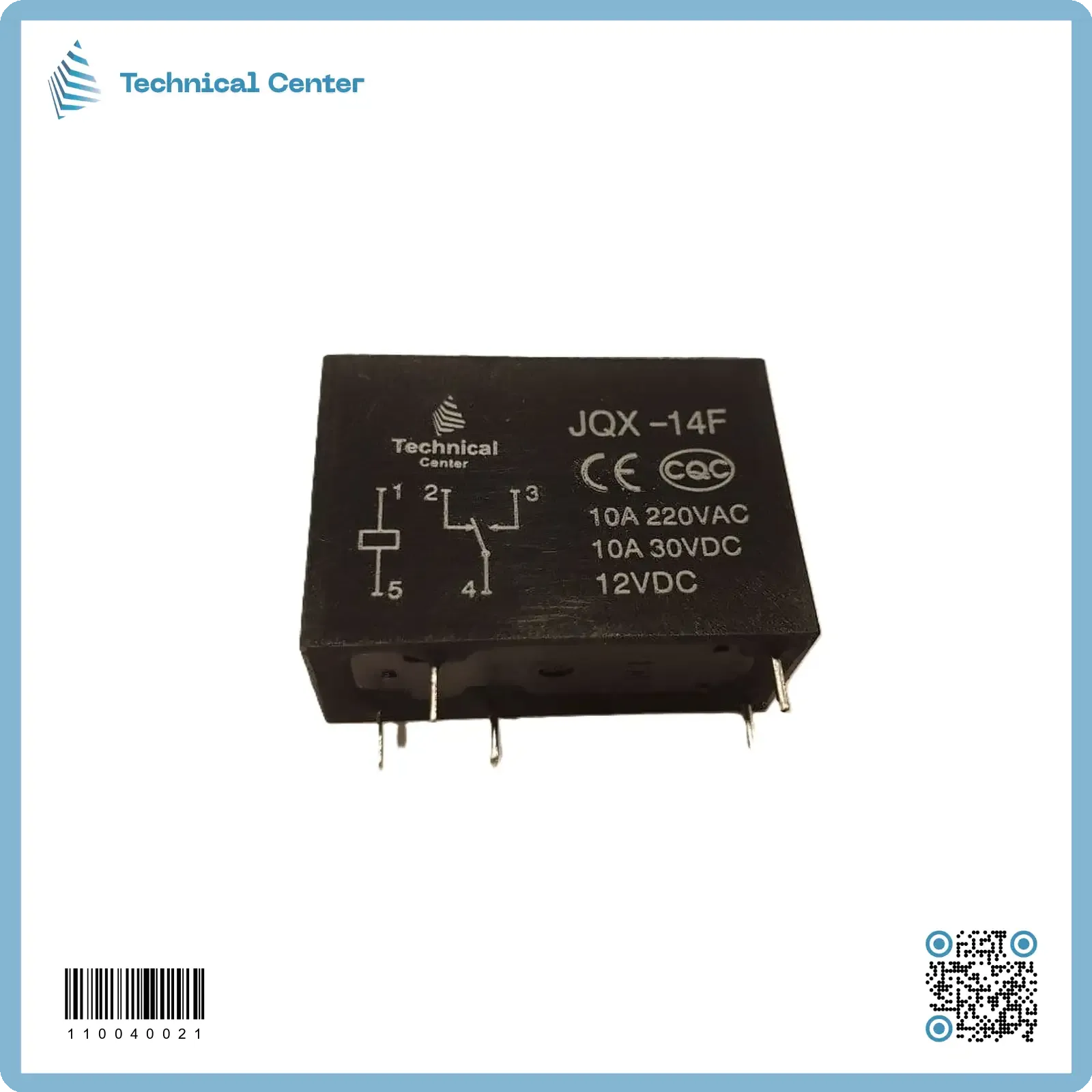 (5pin)(JQX-14F 1Z)12V-10A رلي