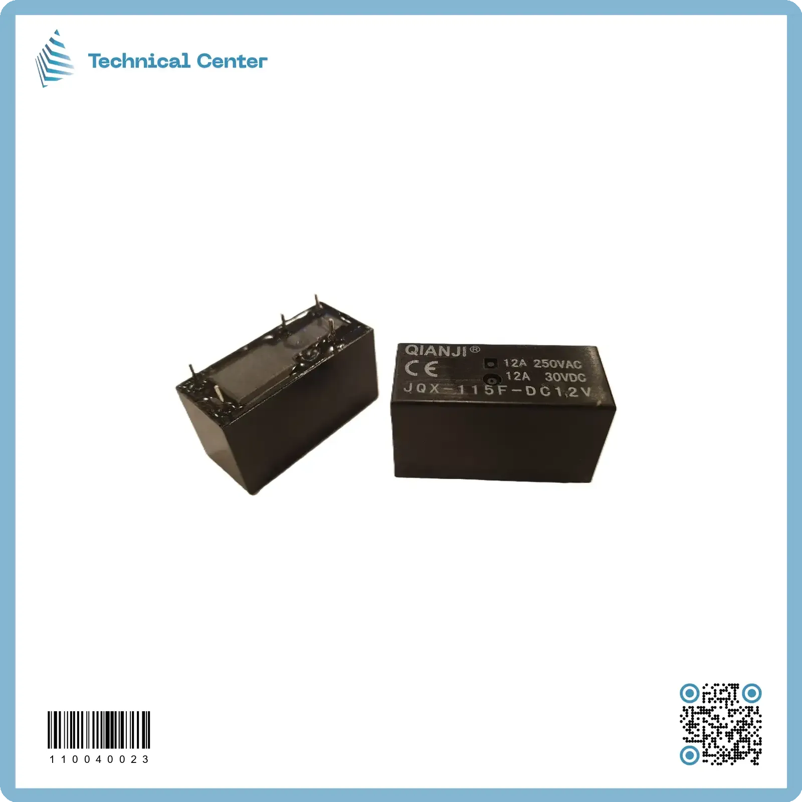 (5pin)(JQX-115F 1Z)12V-12A رلي