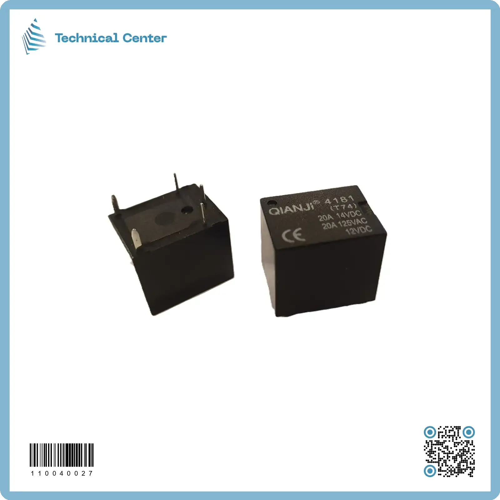 (5pin)(T74)12V-20A رلي