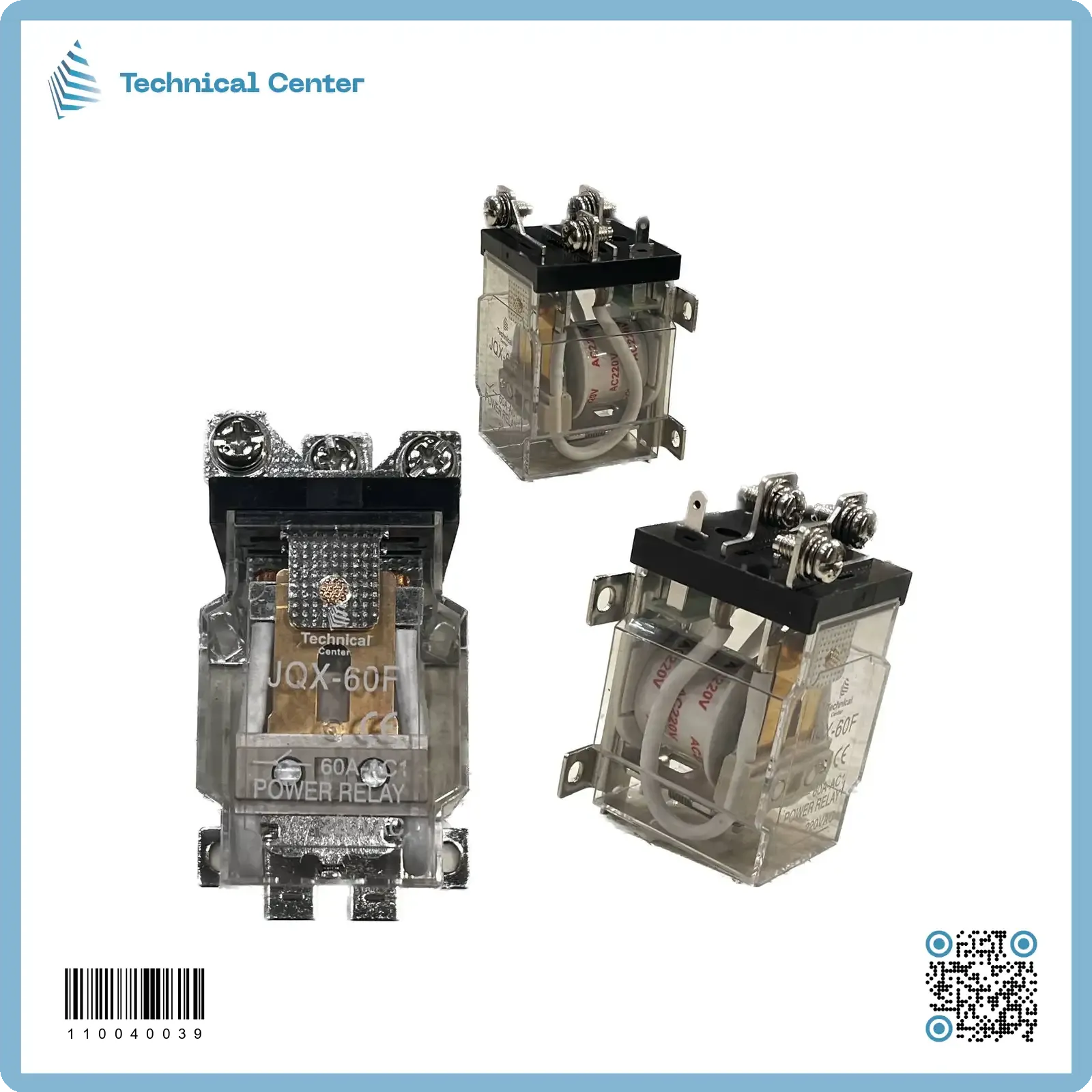 (JQX-60F 1Z)220V-60A رلي