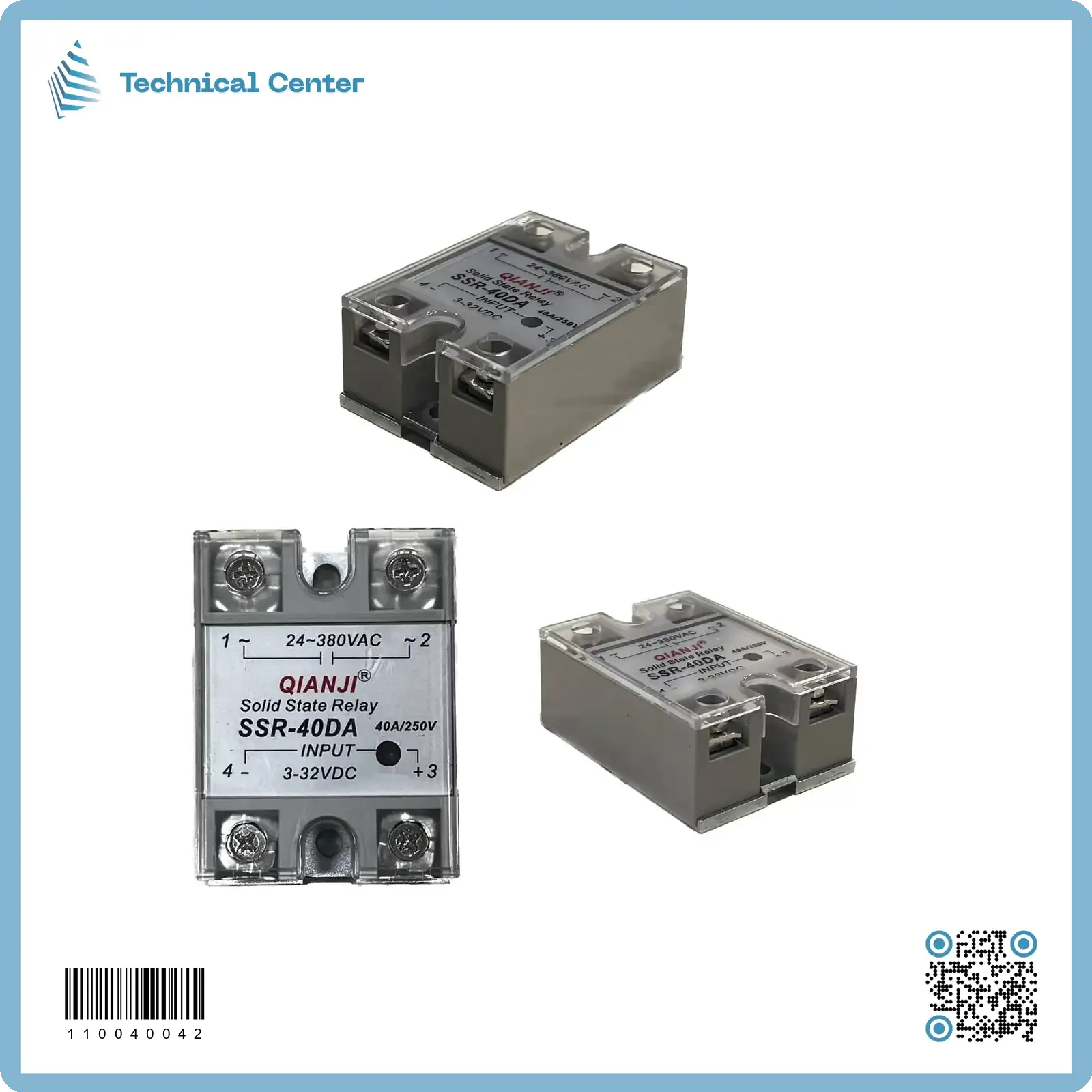 (SSR-40DA)(3-32)VDC-40A رلي