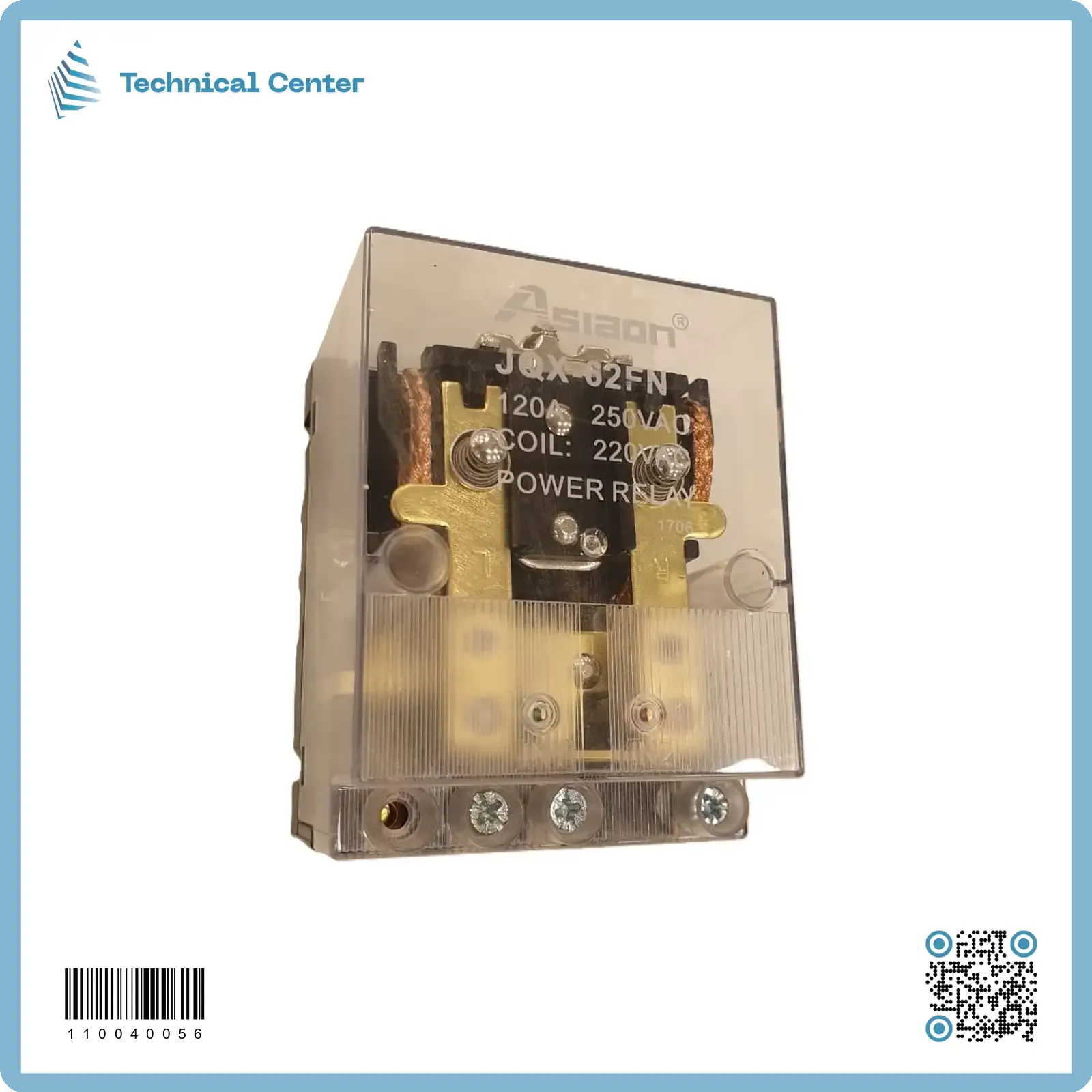 (وطني مولدة)(JQX-62FN)(Asiaon)   220V-120A رلي