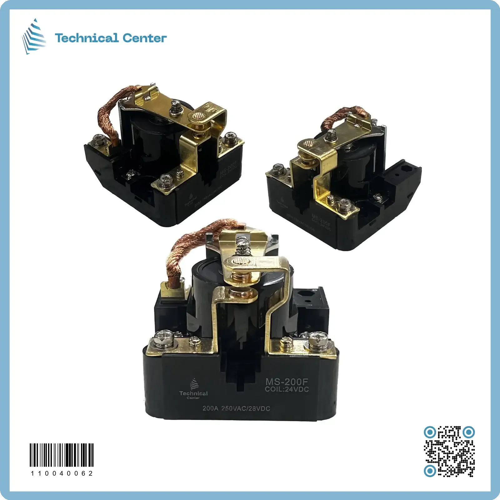 (MS-200F 1Z)24V-200A رلي كبير