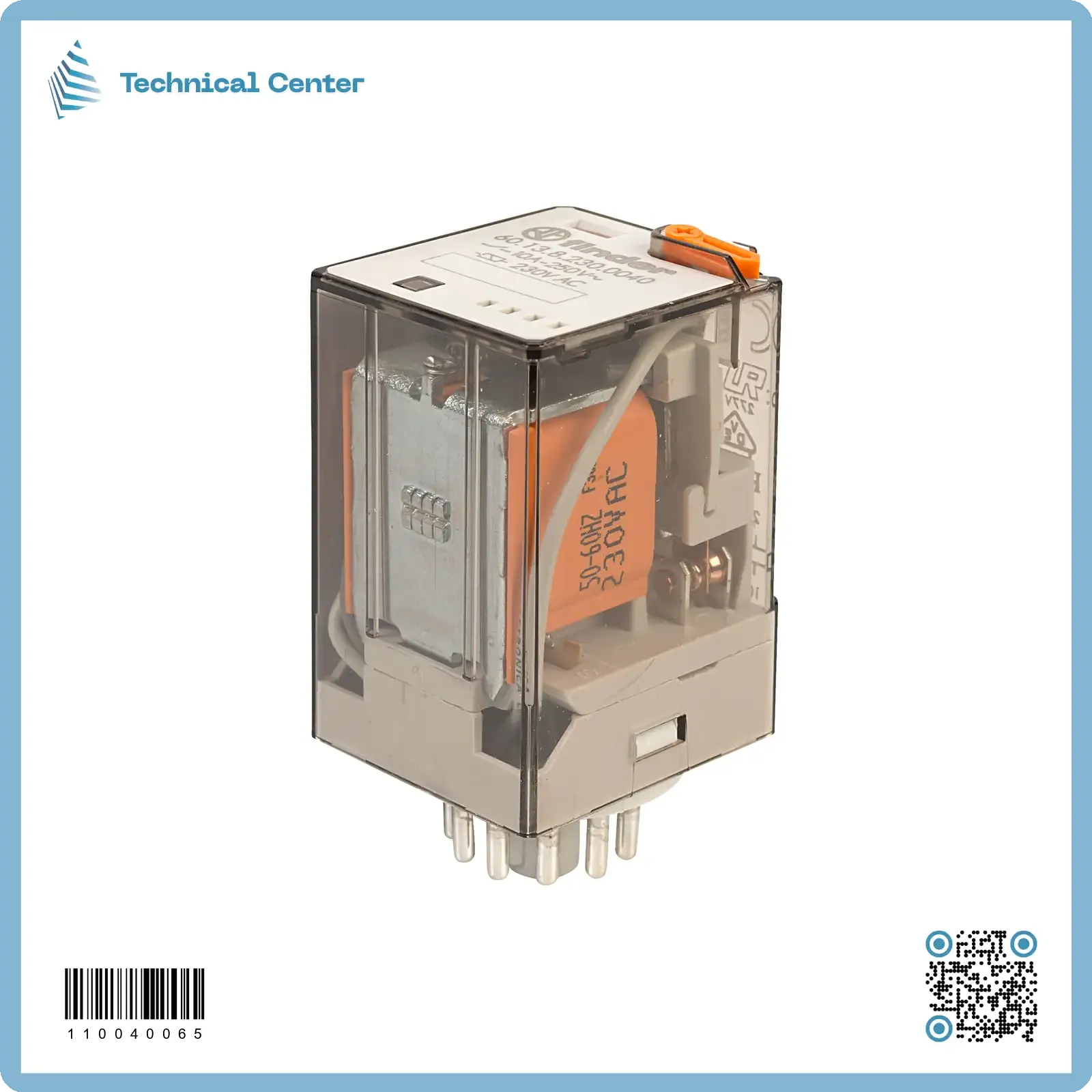 رلي(220V-10A) (11pin) + قاعدة