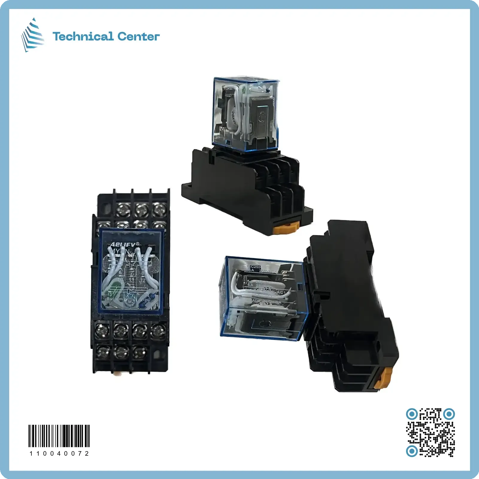 (14pinقاعدة )+(HH54L)12VDC رلي