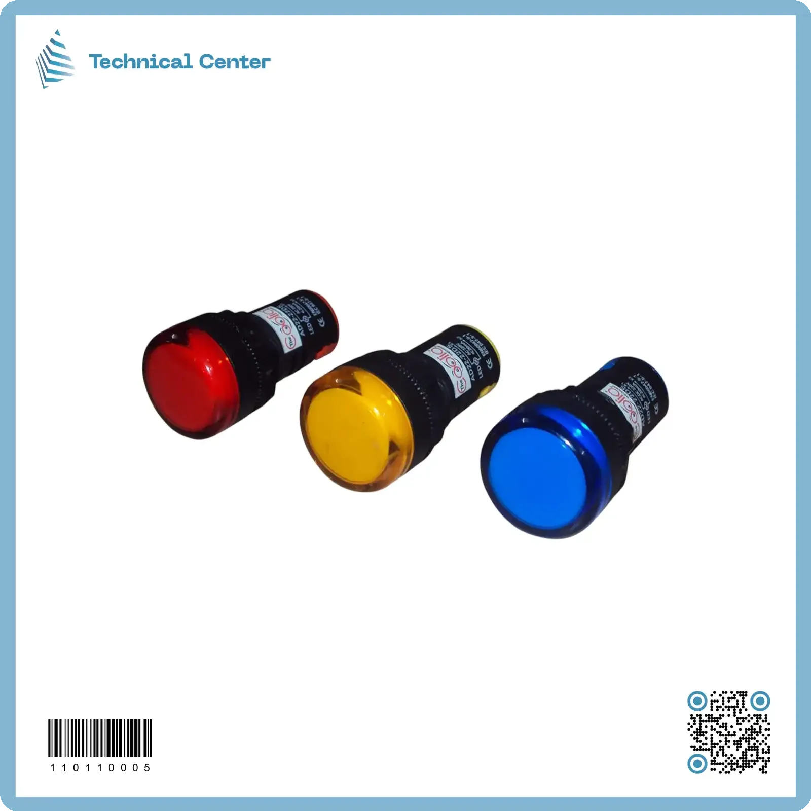 مصباح اشارة صناعي 18 ملم(220V)