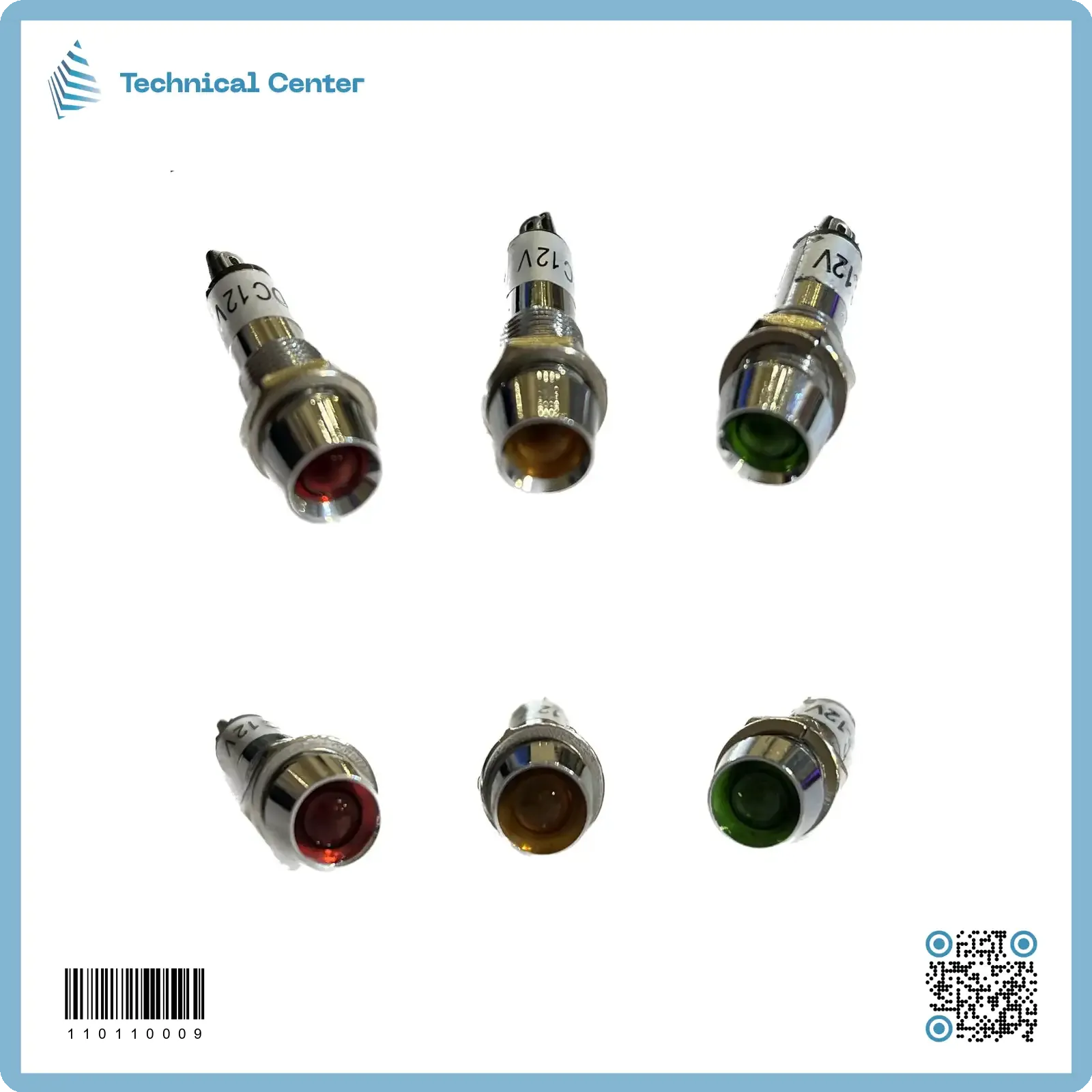 مصباح اشارة (LED-12V)(8mm)