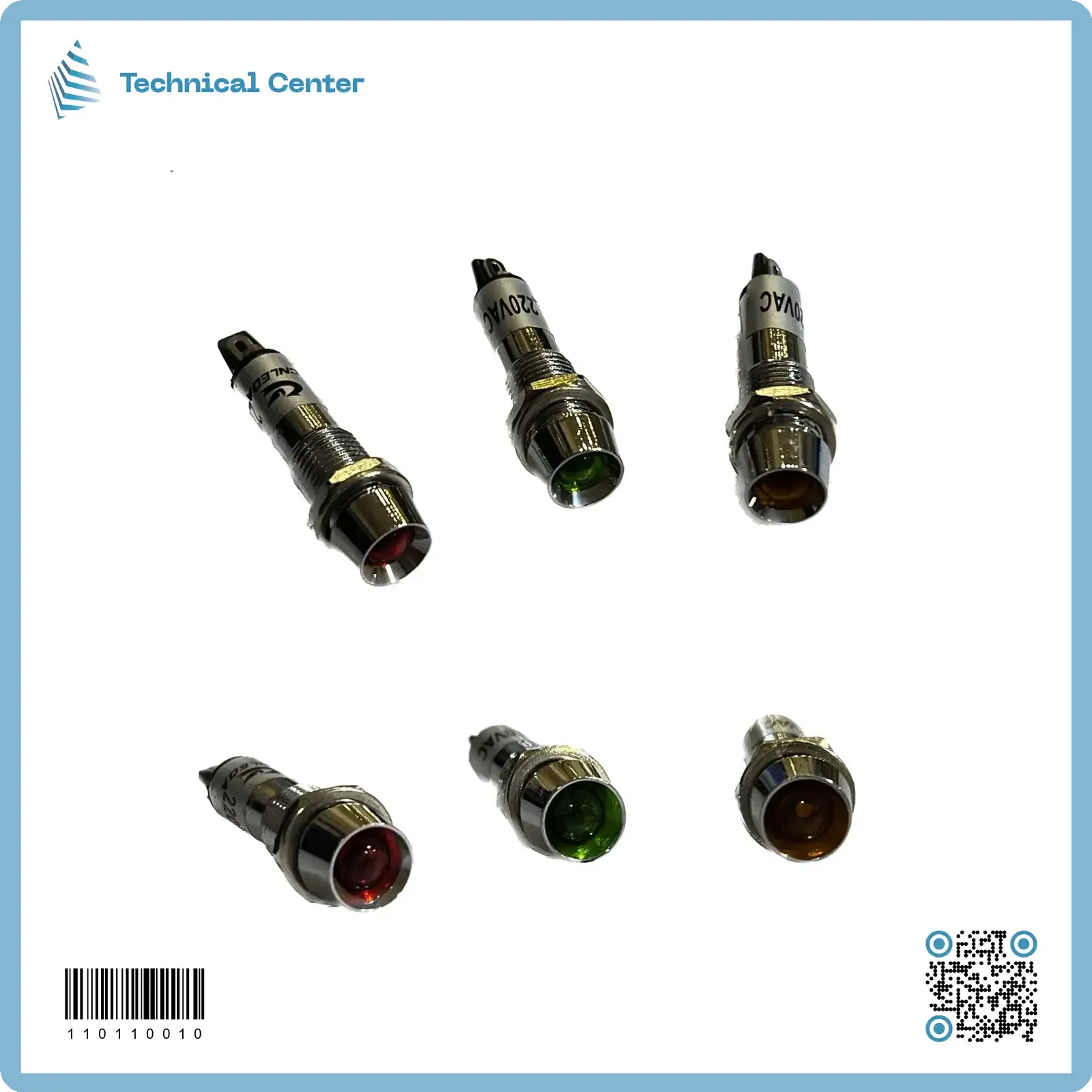 مصباح اشارة (LED-220V)(8mm)