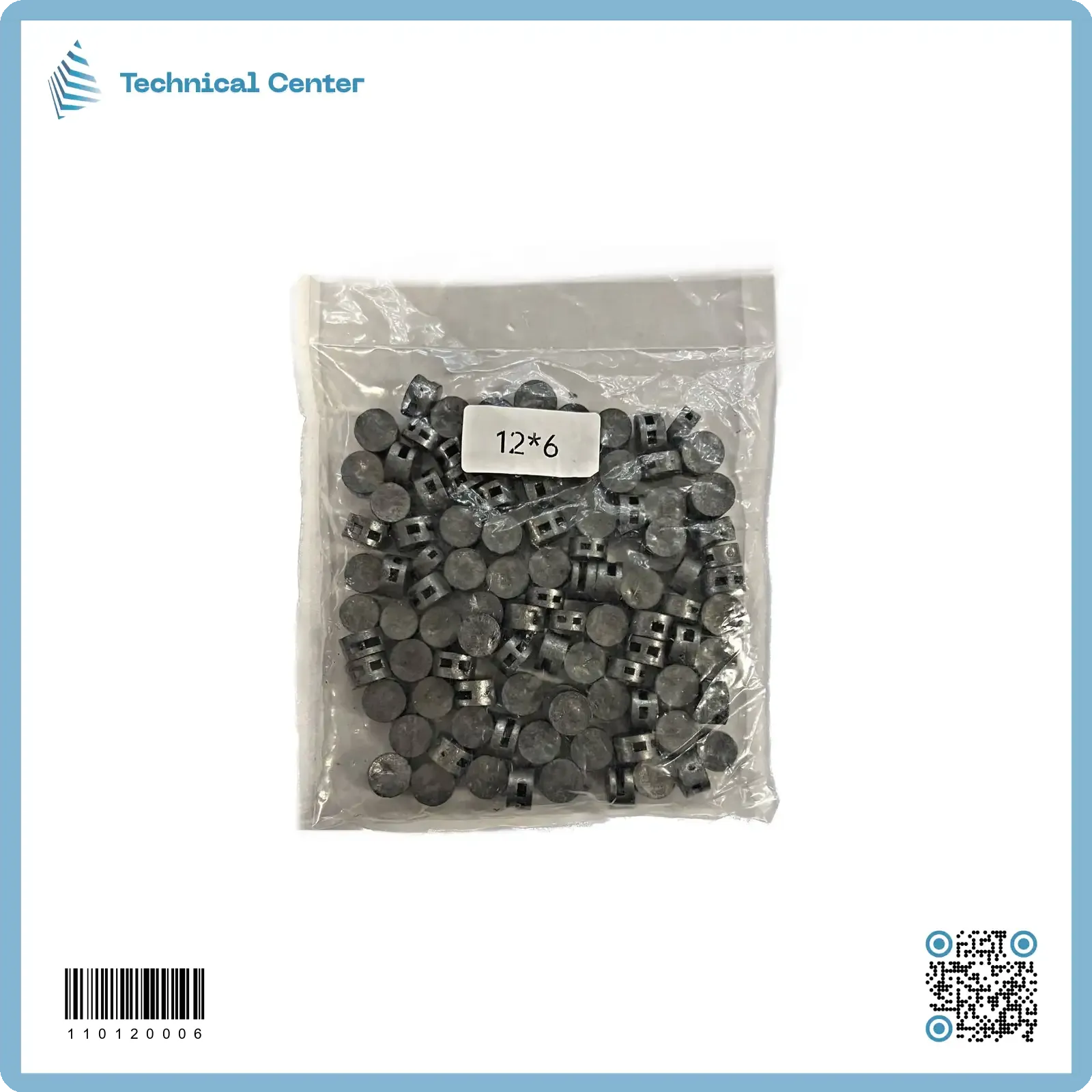 ختم رصاصmm(12x6)(كيس500غم)