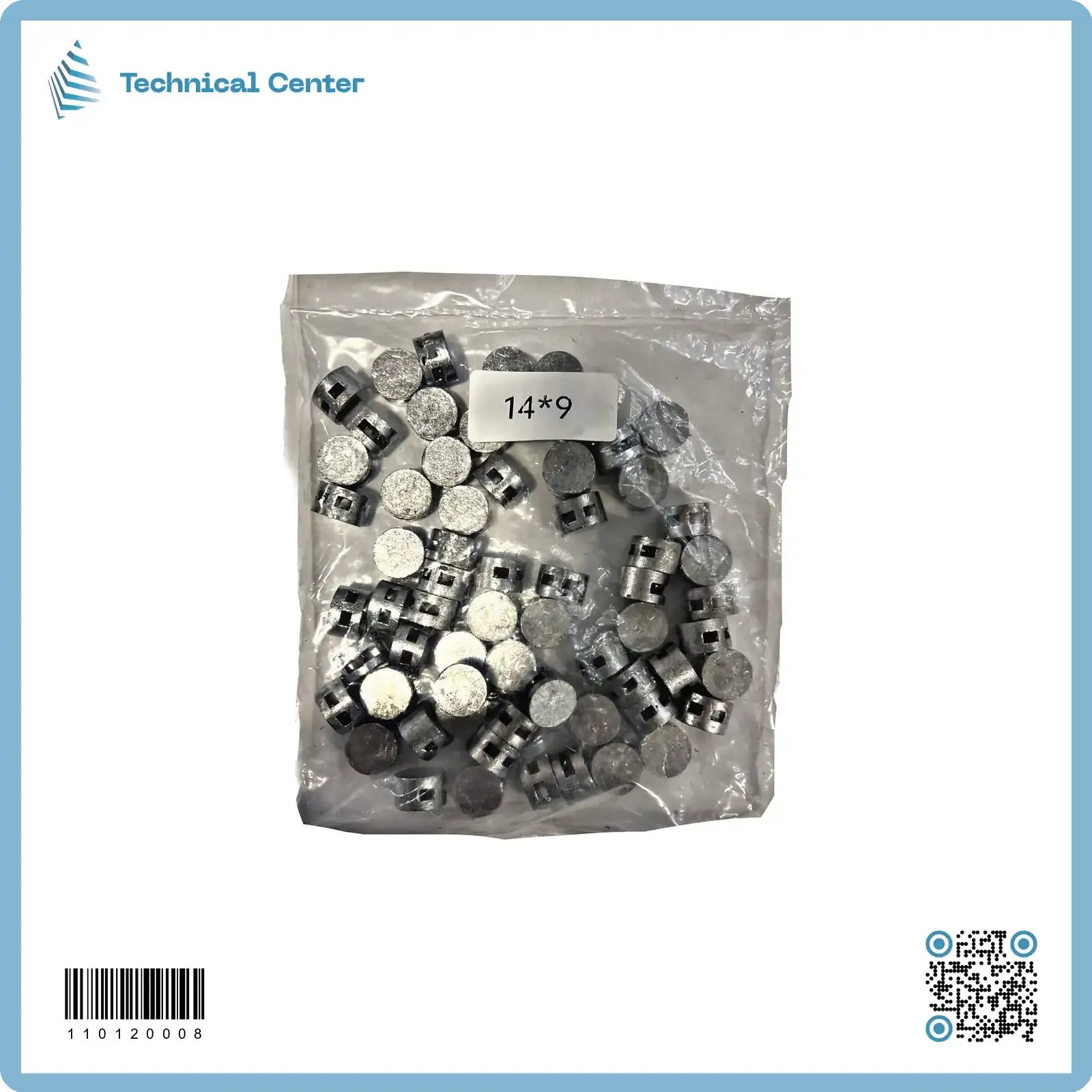 ختم رصاصmm(14x9)(كيس500غم)