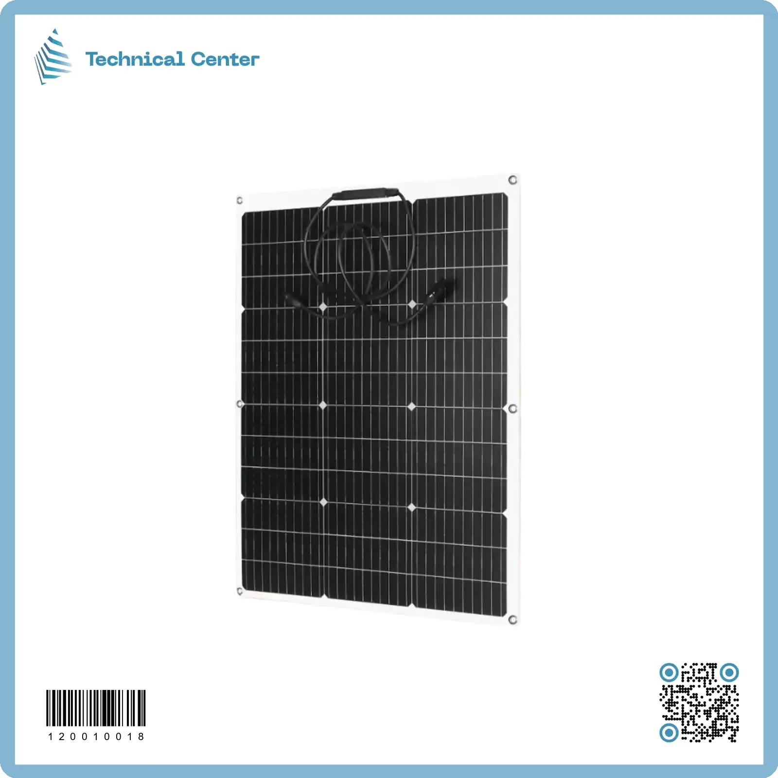 لوح شمسي (60X85)cm(80W-18V)