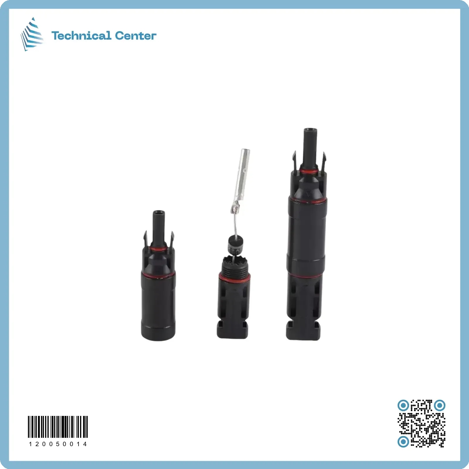 فيشة ط ش (دايود 20A)(MC4)(M+F)(زوج)