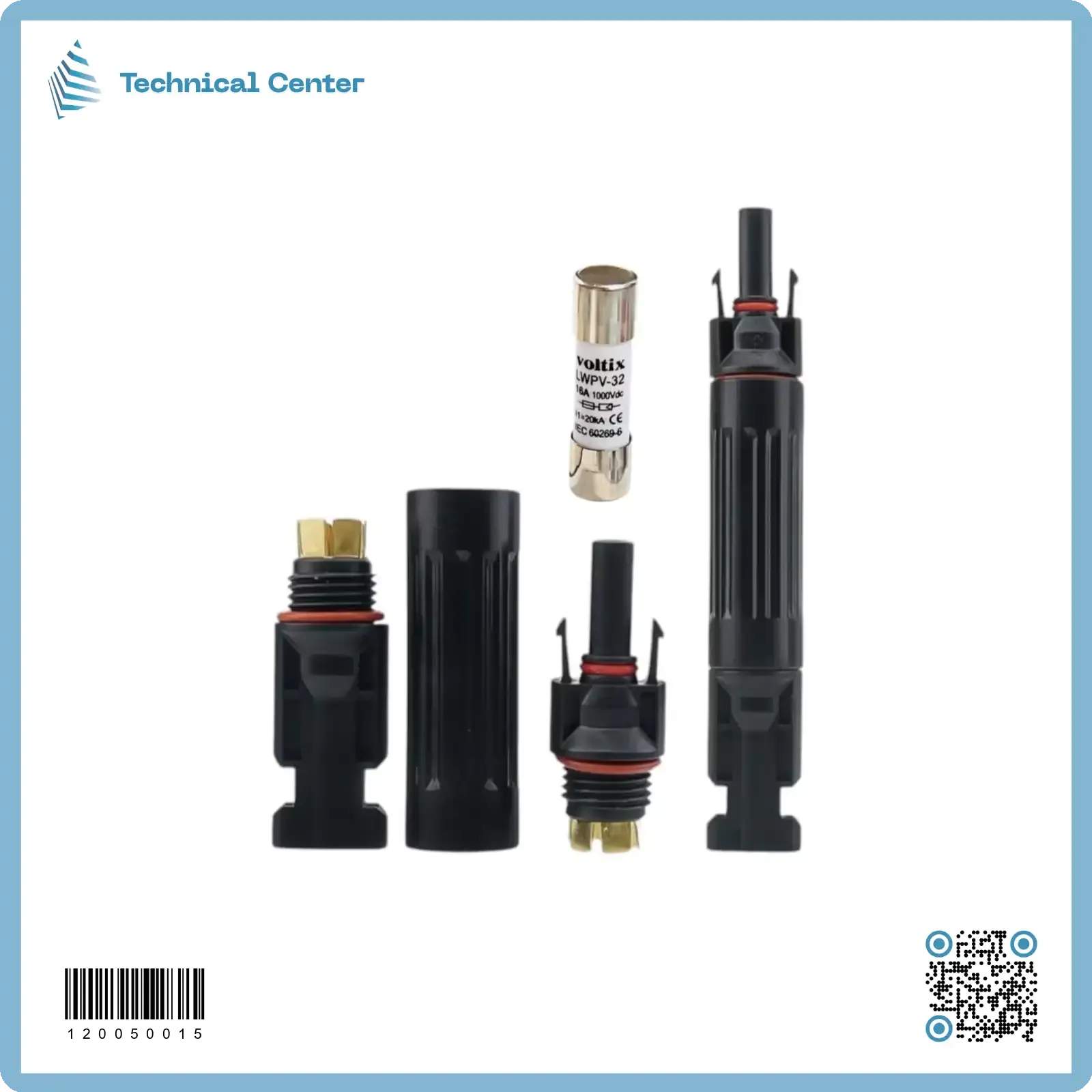 فيشة ط ش بدون فيوز (MC4)(M+F)(زوج)