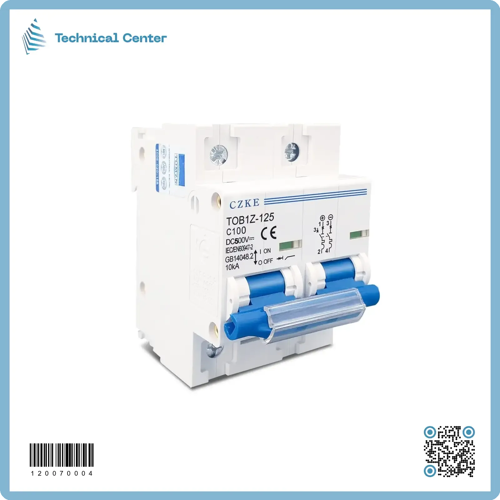 جوزة ثنائية-125A-1000V)DC-2P)