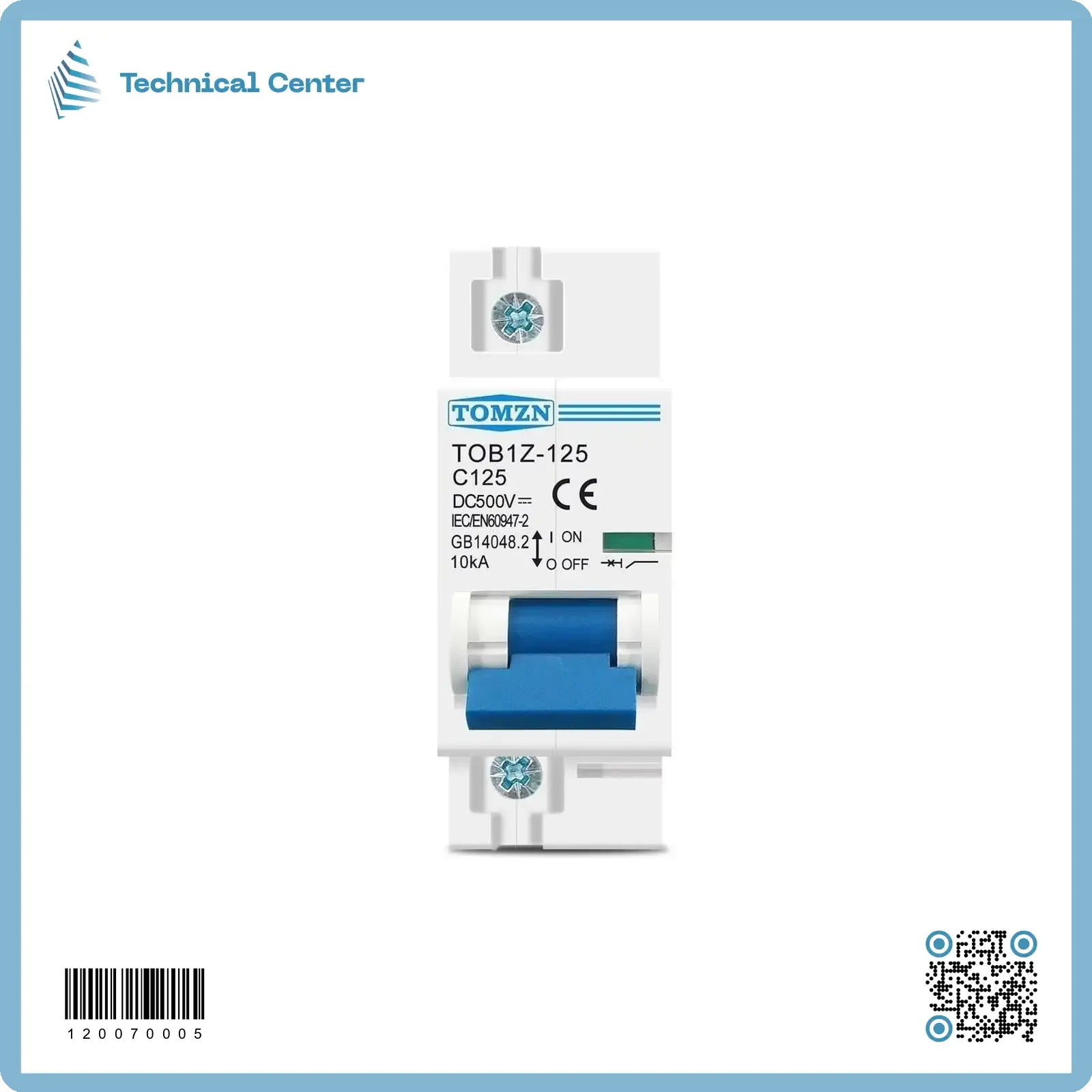 جوزة مفردة-125A-1000V)DC-1P)