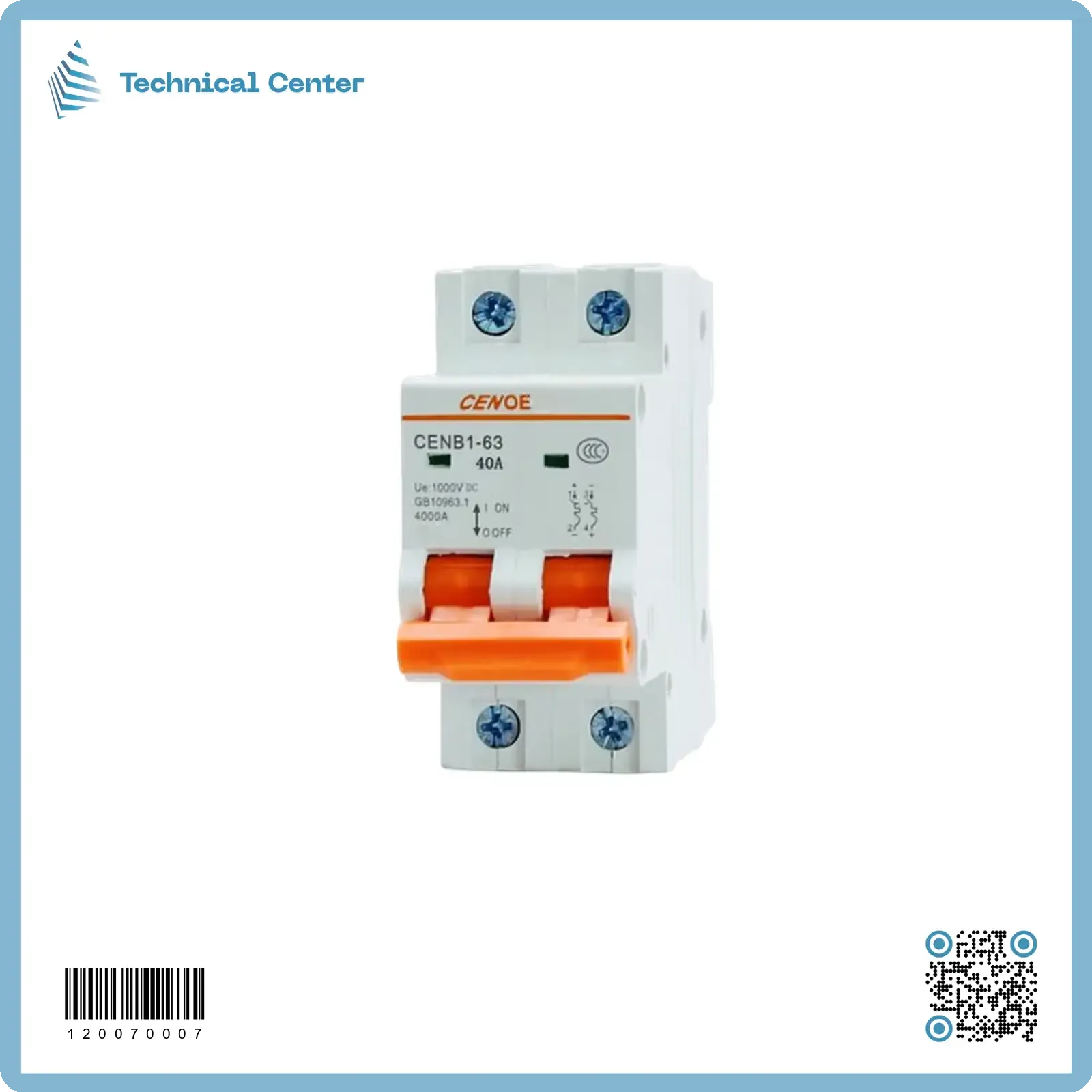 جوزة ثنائية-40A-1000V)DC-2P)