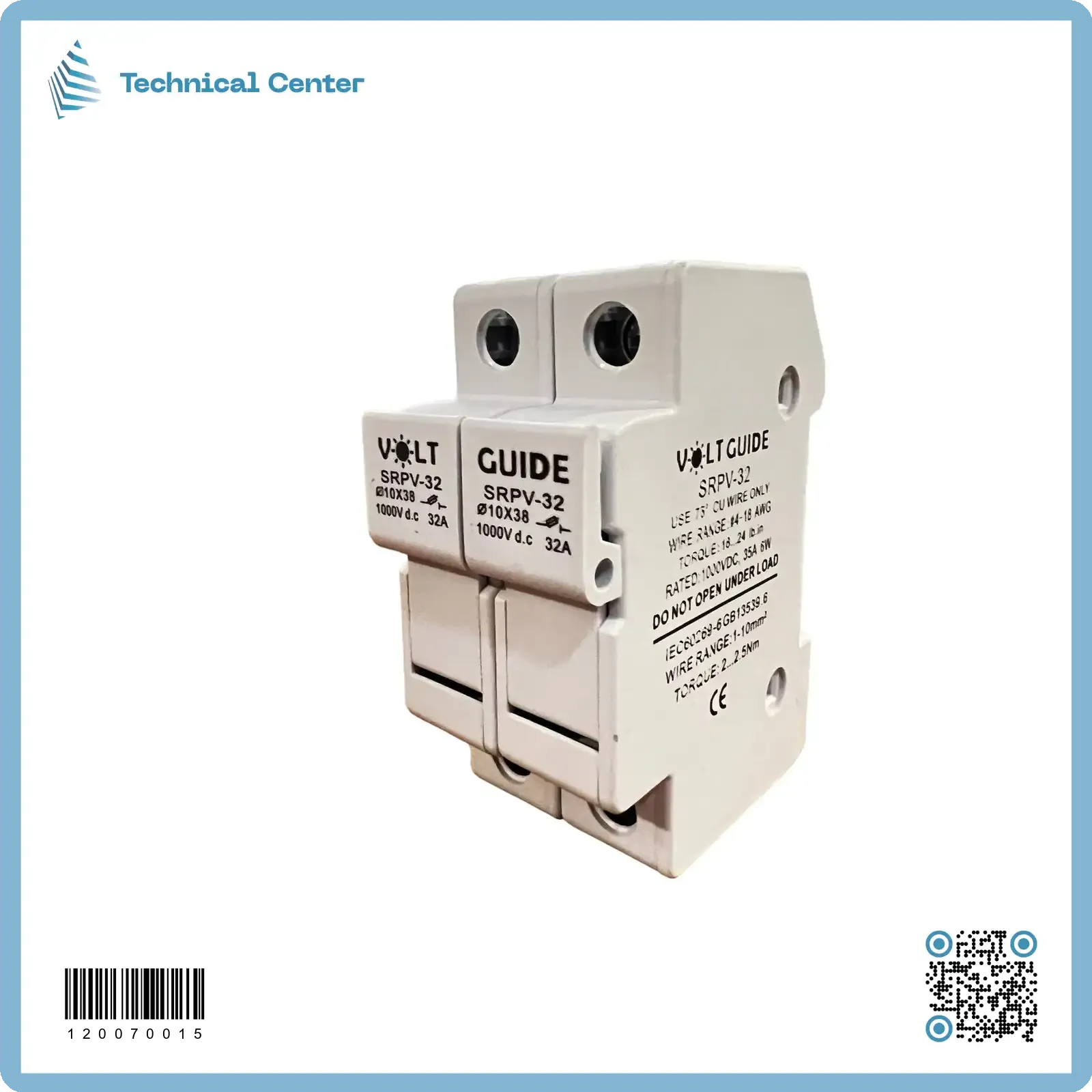 قاعدة فيوز ثنائي(DC-2P)