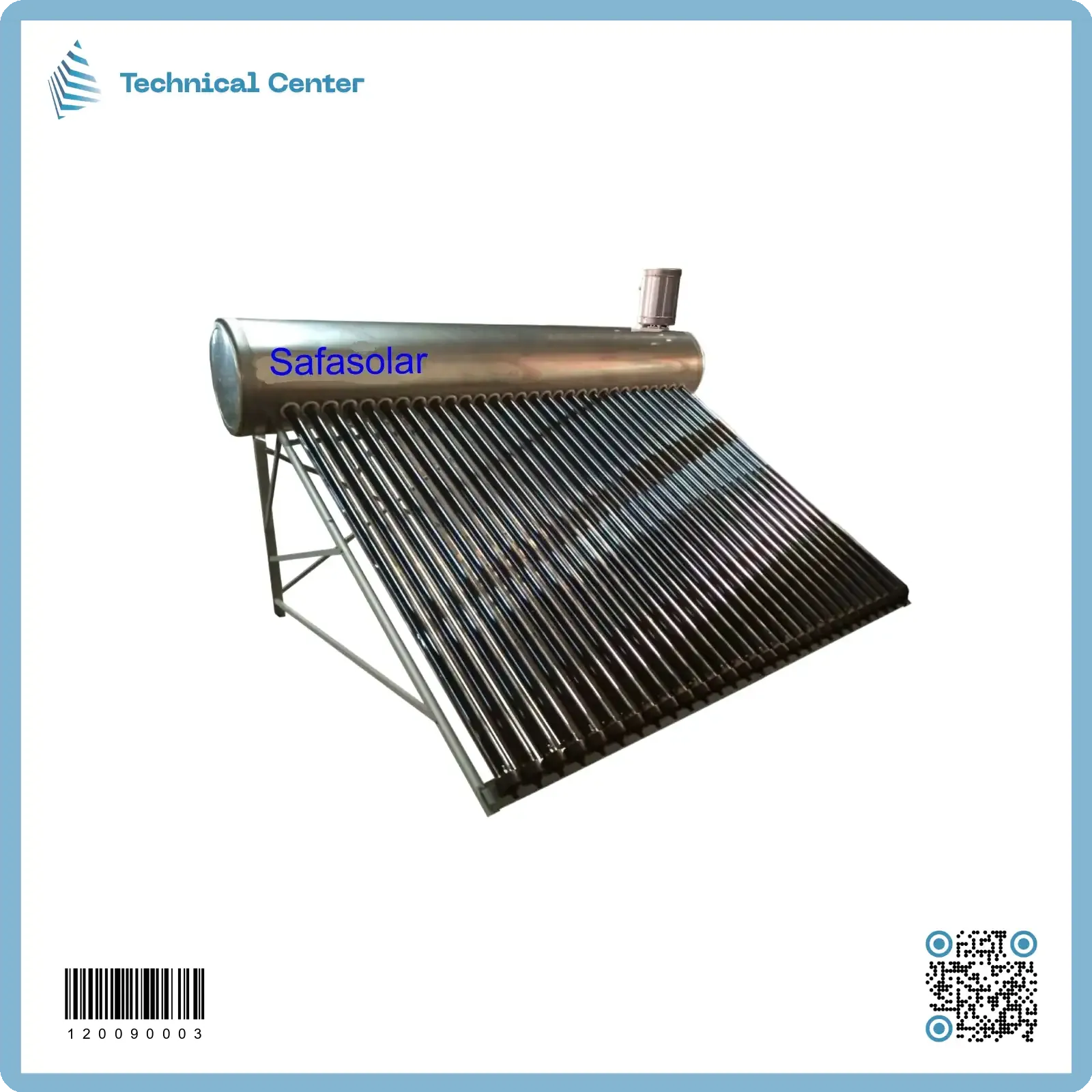 سخان شمسي ستانلس ستيل 300 لتر 30 تيوب