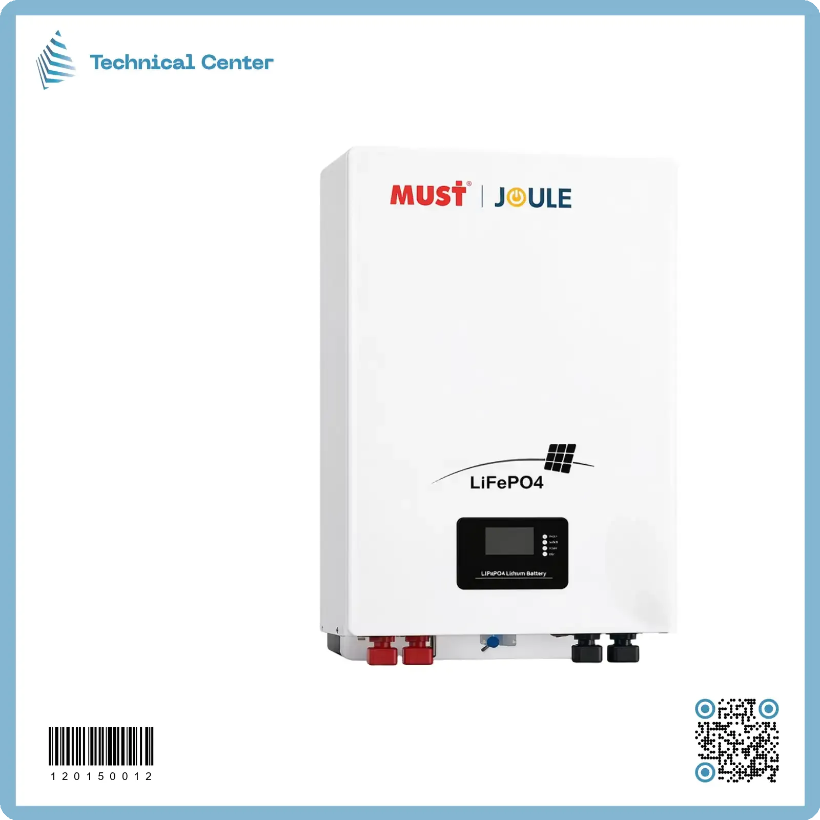 بطارية ليثيوم  (51.2VDC-200AH)(10kw)