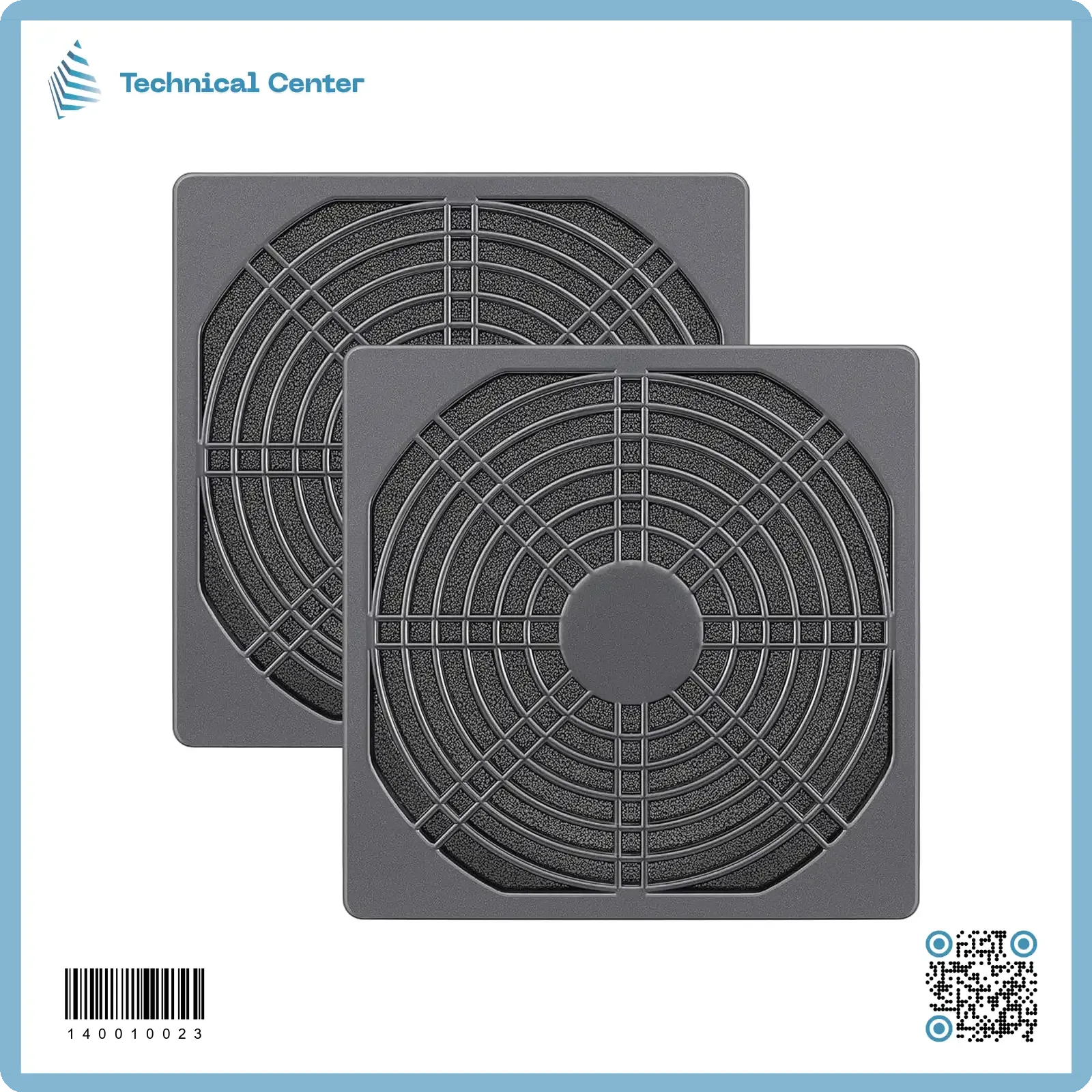 فلتر مروحة  (12X12)cm اسود