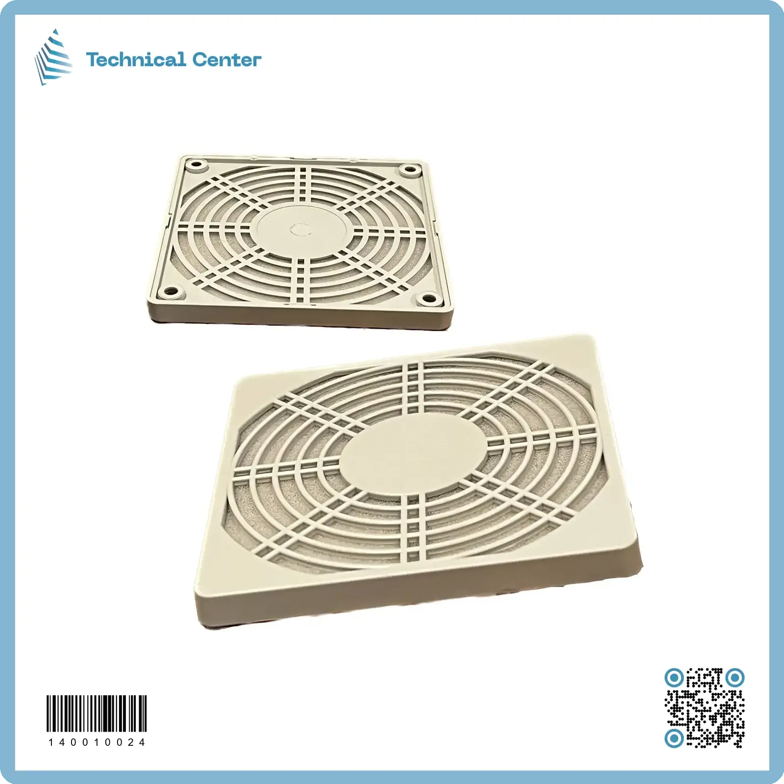 فلتر مروحة  (12X12)cm ابيض