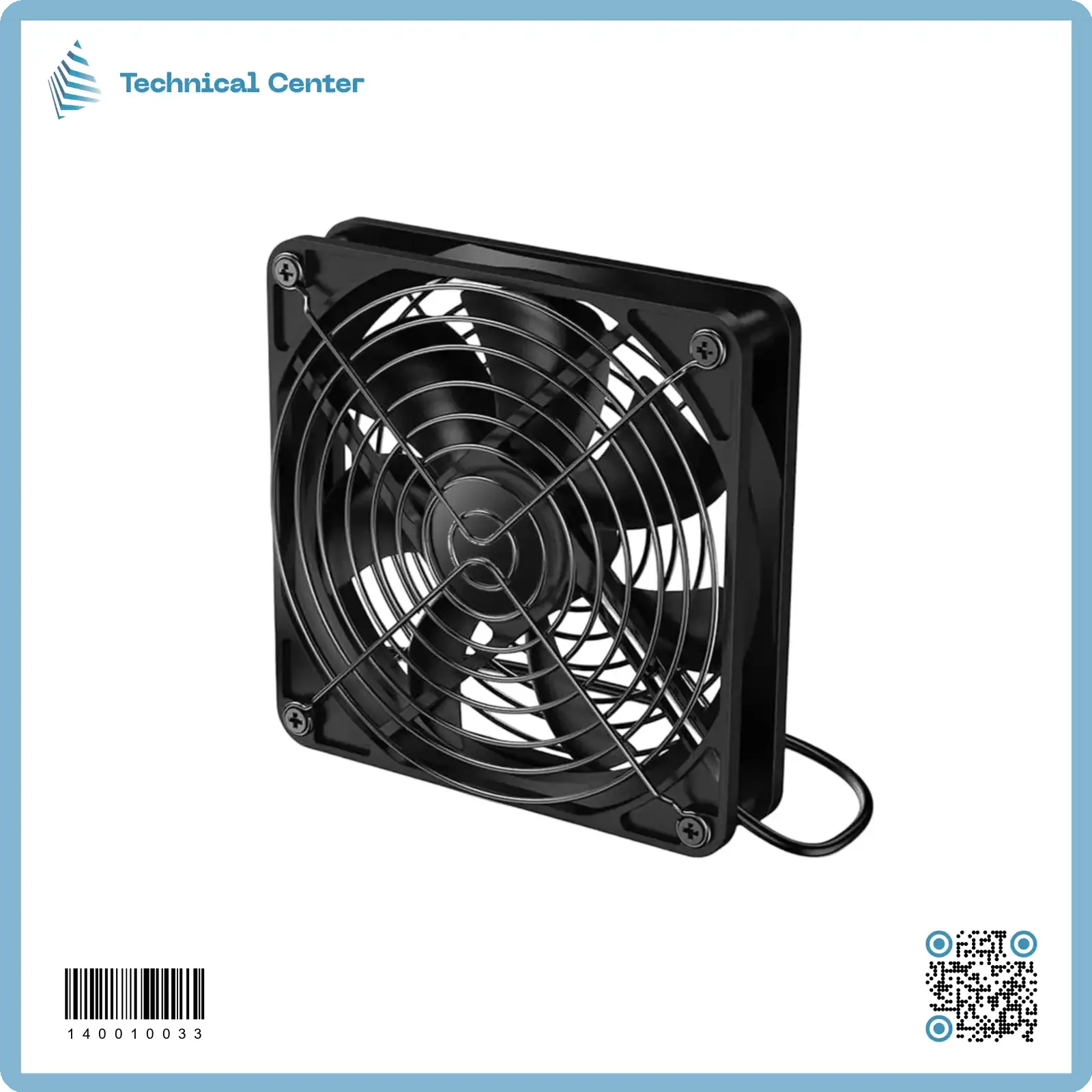 مروحة (12V-DC)mm(120X120X24)+ مشبك