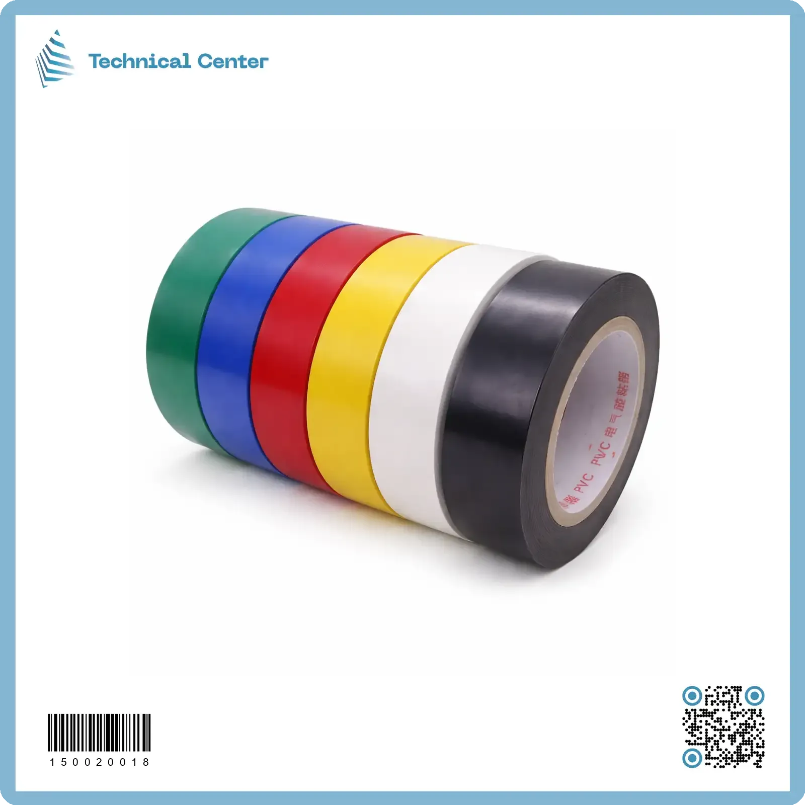 تيب ملون صيني (18mmX 10y-80°C)