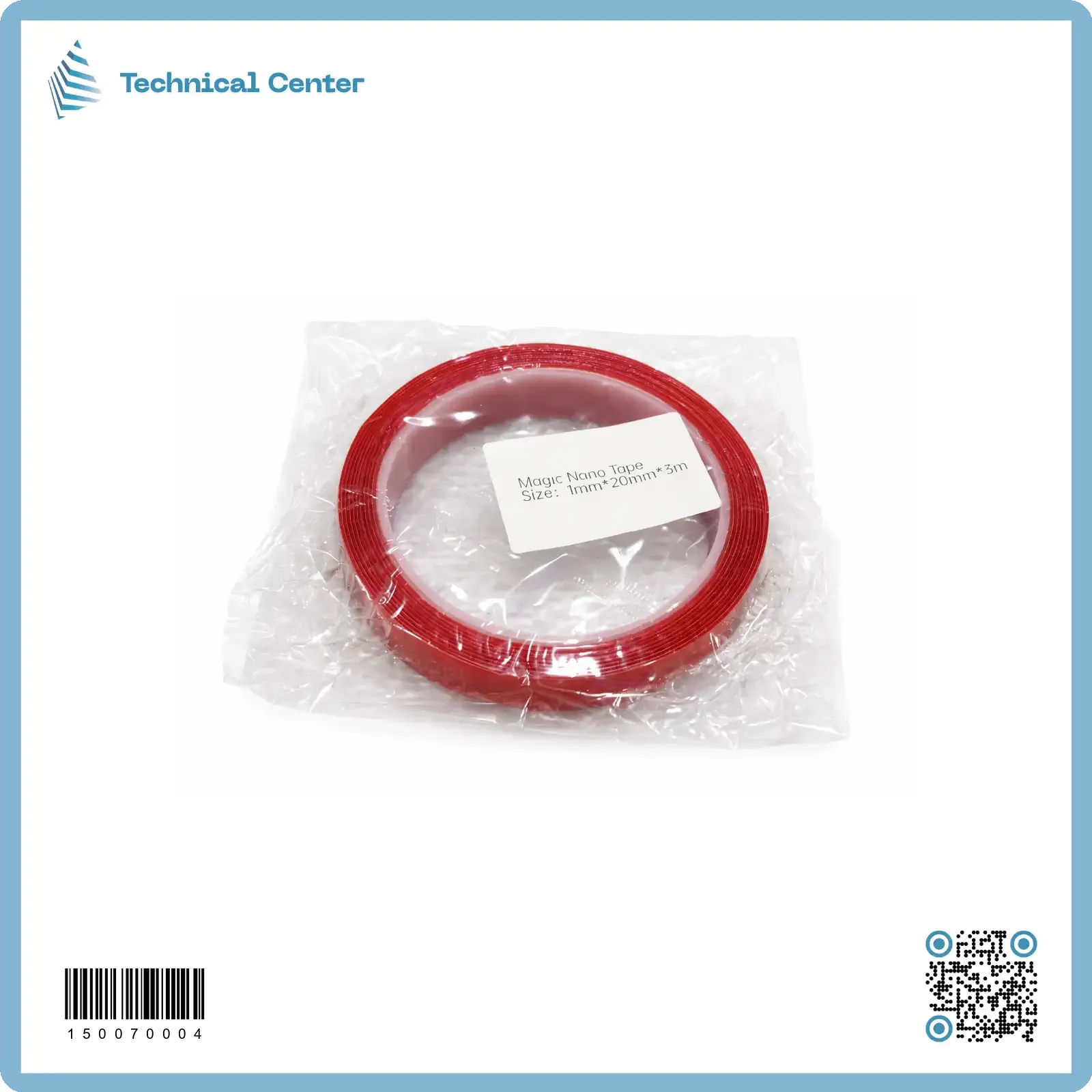 لاصق وجهين شفاف(20mmX3m)