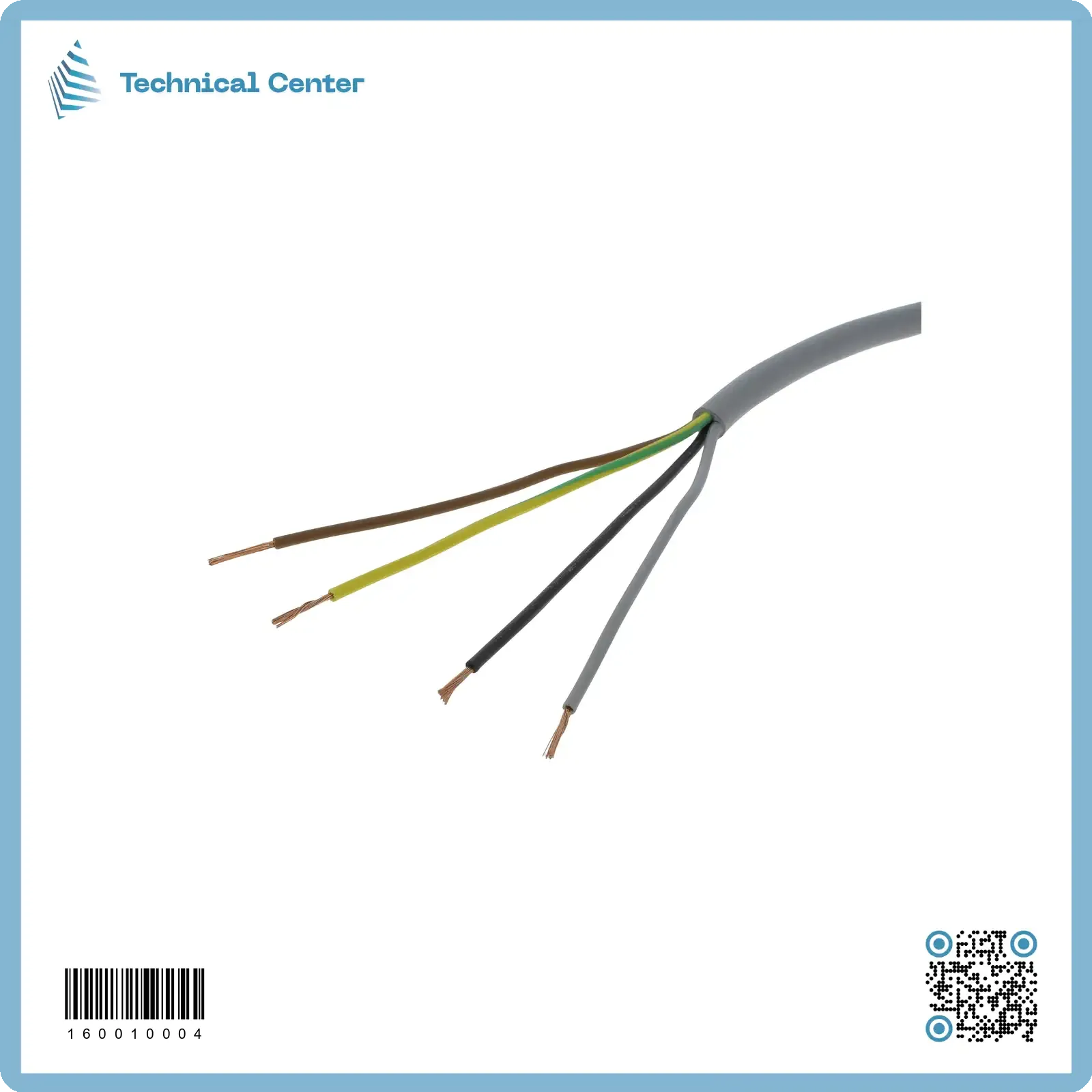 كيبل ابيض شعري (4X0.75mm2) (م)